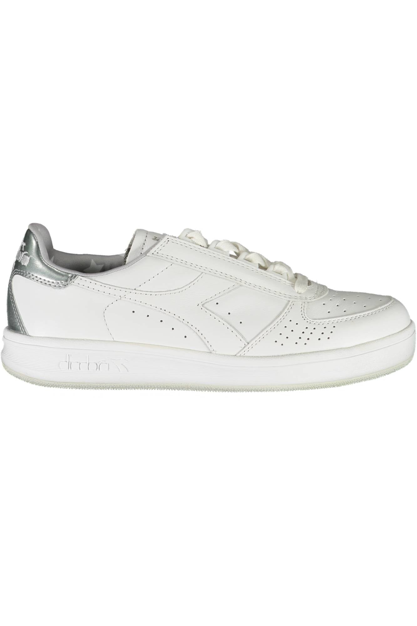 201170649F_BIANCO_C6103 – Damen-Sportschuh Weiß: Trendig mit Kontrastdetails & Zusatz-Schnürsenkel – Größe: 36 – Farbe: Bianco