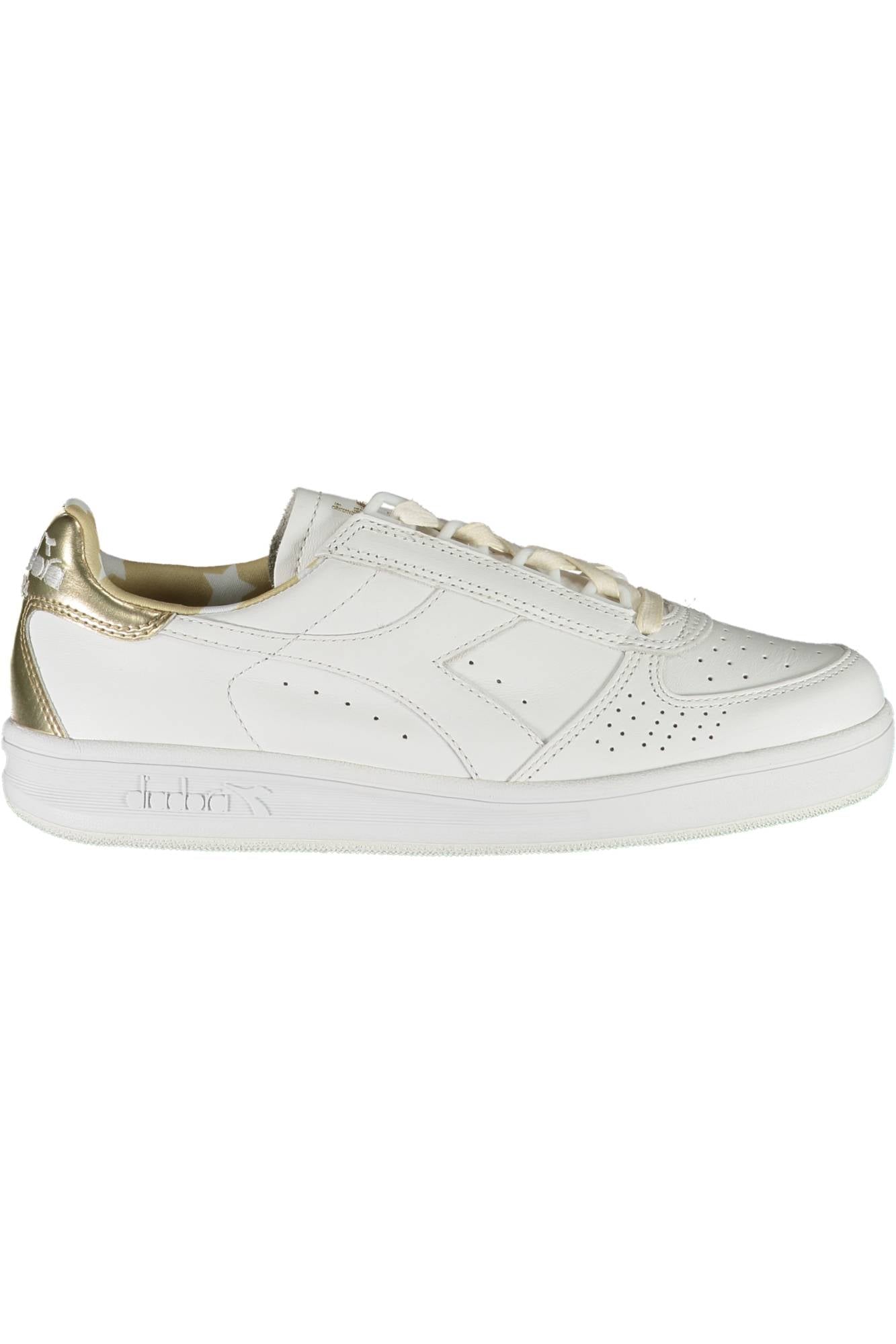 201170649F_BIANCO_C5363 – Damen-Sportschuh Weiß: Stilvolle Kontraste & Doppelte Schnürsenkel – Größe: 36, 36 ½ – Farbe: Bianco