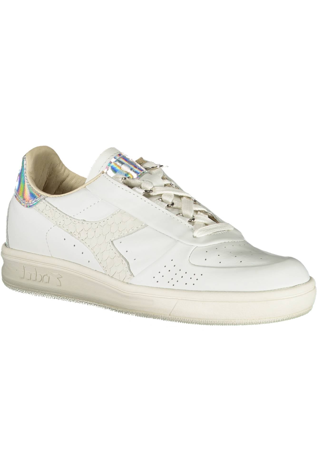 201172787F_BIANCO_C1639 – Stylischer weißer Sportschuh für Damen mit kontrastierenden Details – Größe: 35 ½, 36, 36 ½ – Farbe: Bianco