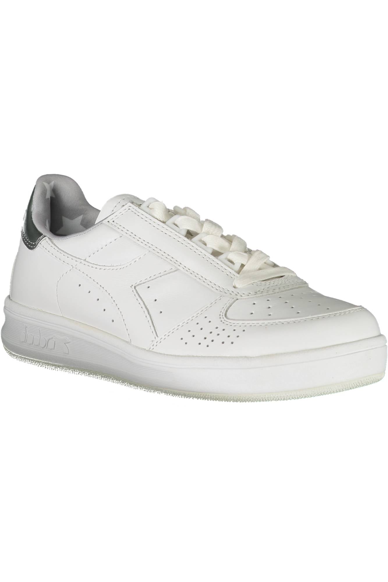 201170649F_BIANCO_C6103 – Damen-Sportschuh Weiß: Trendig mit Kontrastdetails & Zusatz-Schnürsenkel – Größe: 36 – Farbe: Bianco