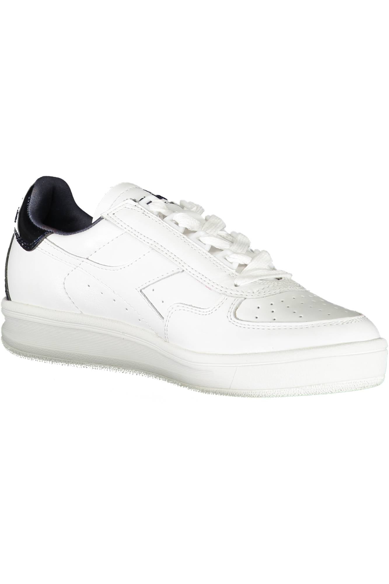 201170649F_BIANCO_C0718 – Damen Sportschuh Weiß: Stilvoll & Kontrastdetails für Fitness & Freizeit – Größe: 36 ½ – Farbe: Bianco
