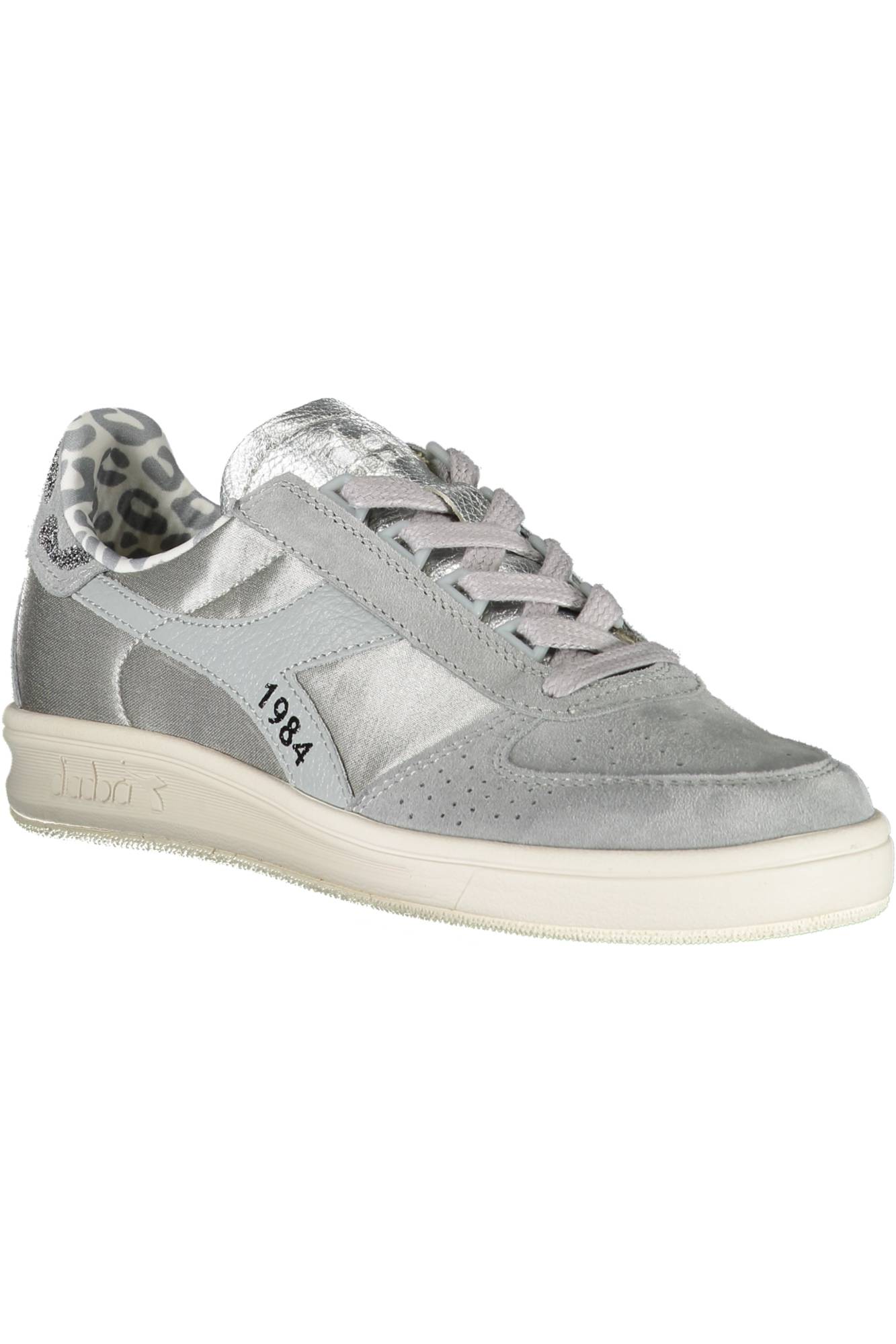 201174750F_GRIGIO_75043 – Grauer Damensneaker mit Swarovski & Kontrastdetails - Perfekt für Sport – Größe: 35 ½, 36 ½, 37 – Farbe: Grigio