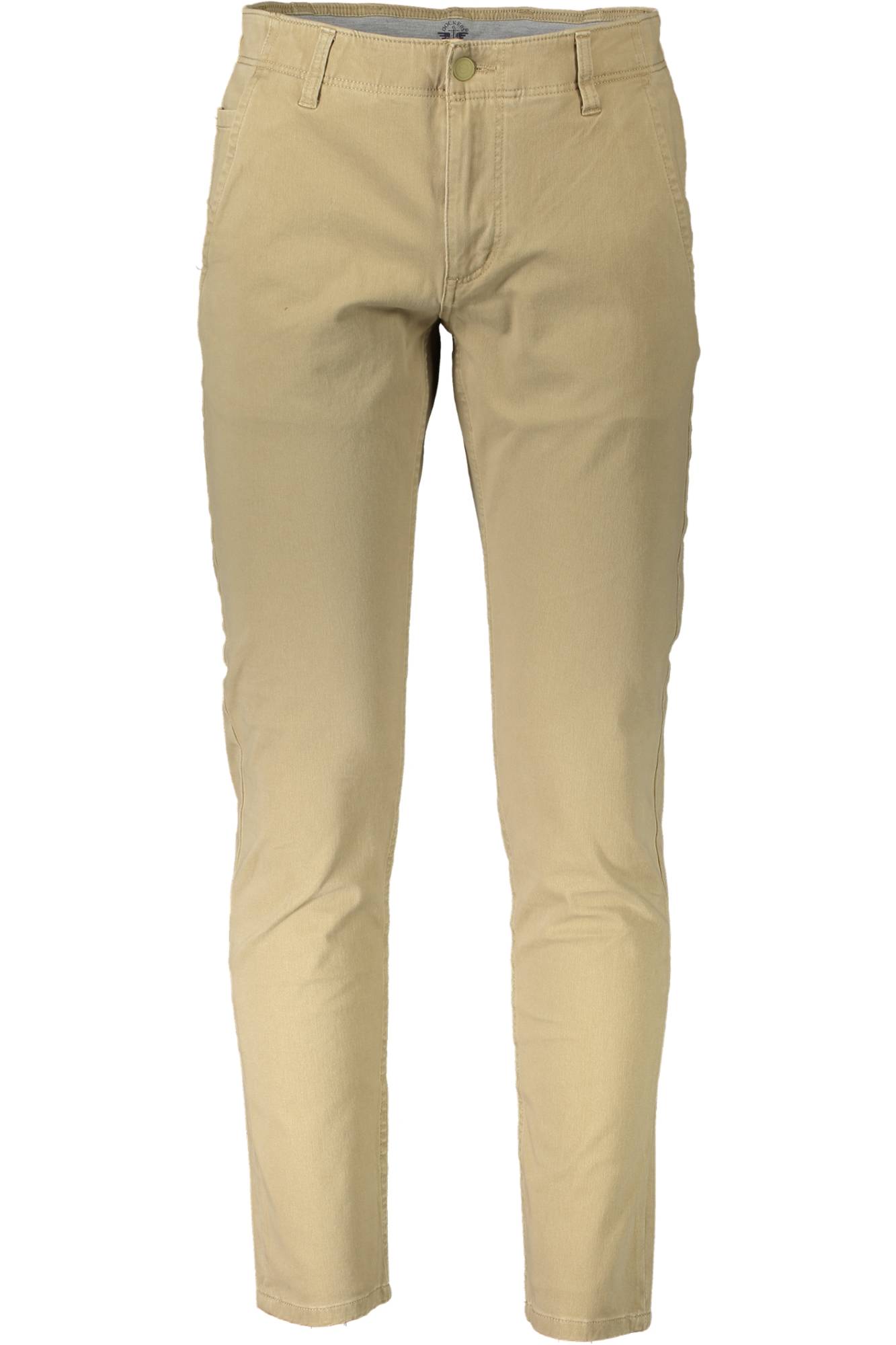 55775_BEIGE_0000 – Skinny Herrenhose Beige mit 4 Taschen & Logo - Trendig & Komfortabel – Größe: 31 L32, 32 L32, 33 L32 – Farbe: Beige