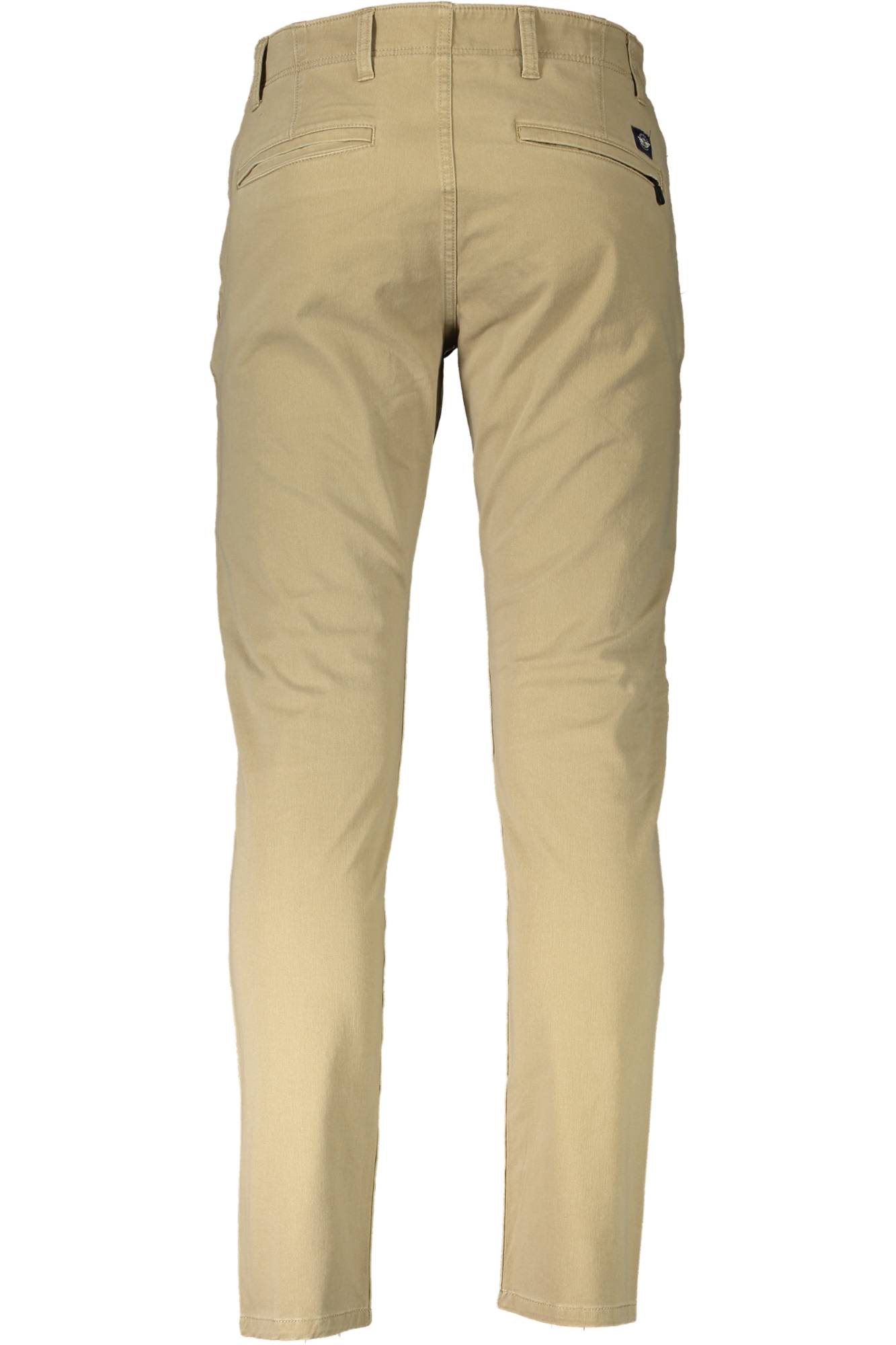 55775_BEIGE_0000 – Skinny Herrenhose Beige mit 4 Taschen & Logo - Trendig & Komfortabel – Größe: 31 L32, 32 L32, 33 L32 – Farbe: Beige