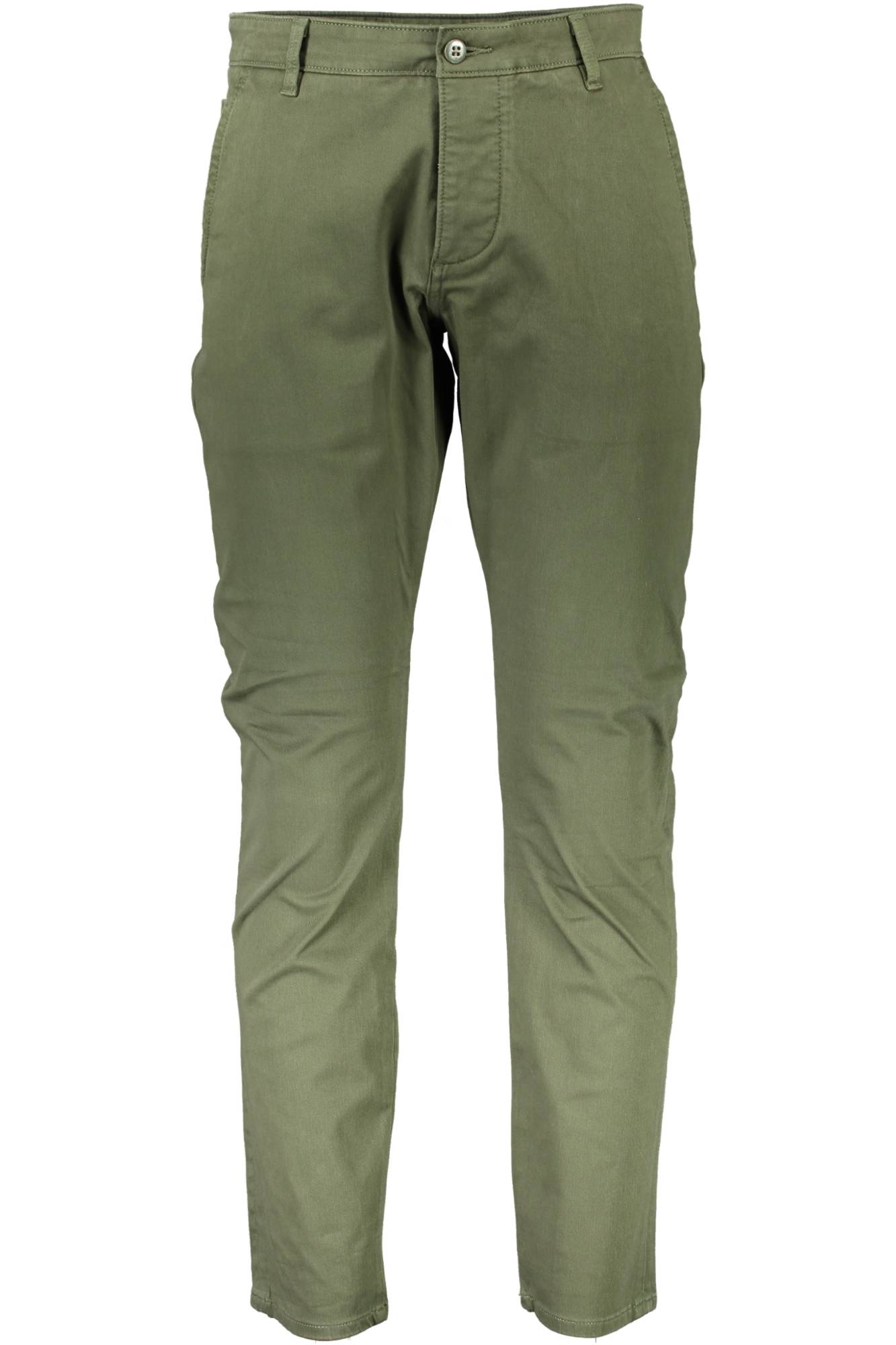 59373_VERDE_0002 – Grüne Herrenhose mit 5 Taschen - Stilvoll & vielseitig für jeden Anlass – Größe: 30, 31, 34 – Farbe: Verde