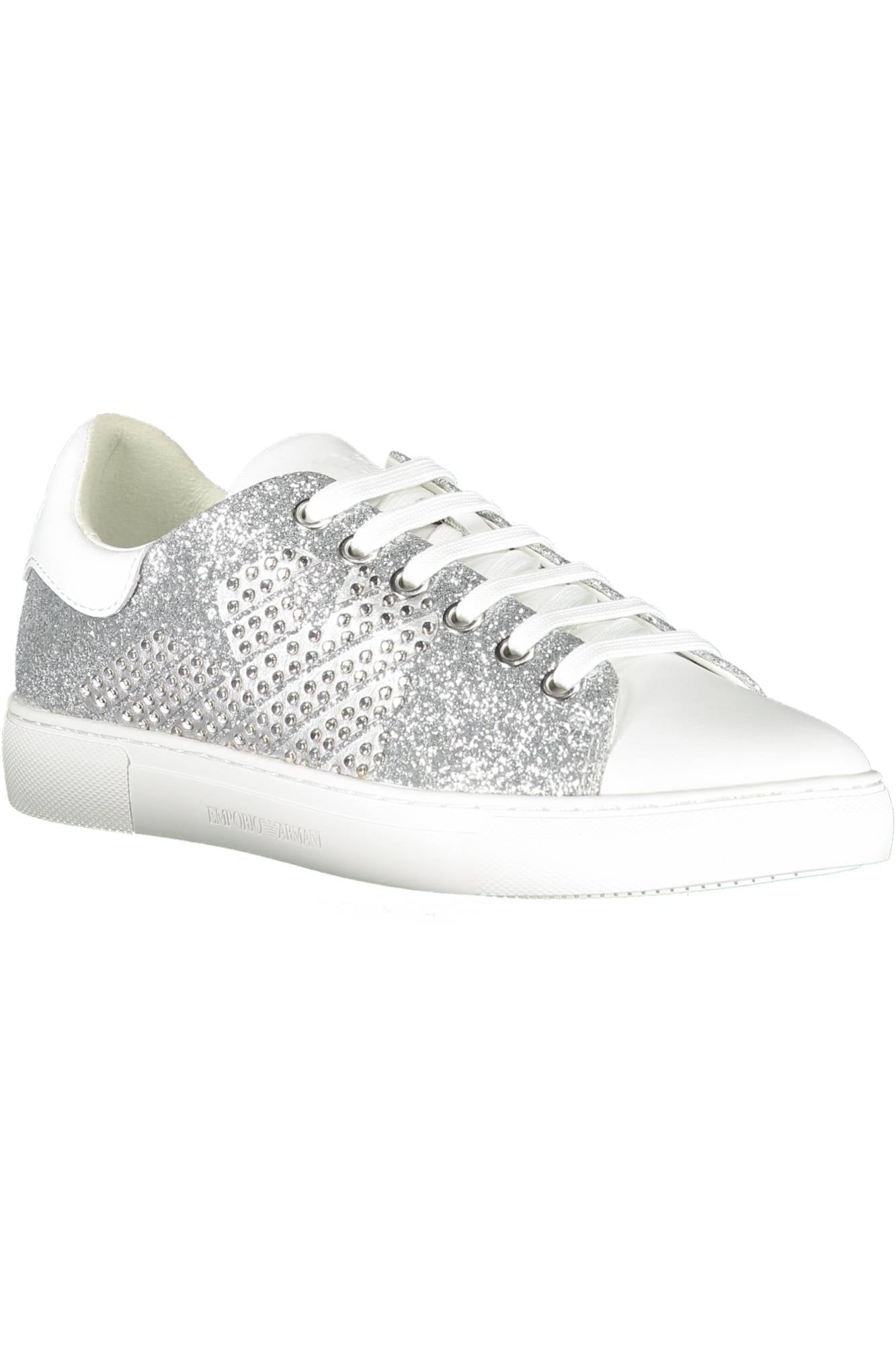 X3X071-XM544_ARGENTO_M696 – Sportlicher Damenschuh in Silber mit Kontrastdetails und Logo-Druck – Größe: 35, 36 – Farbe: Argento