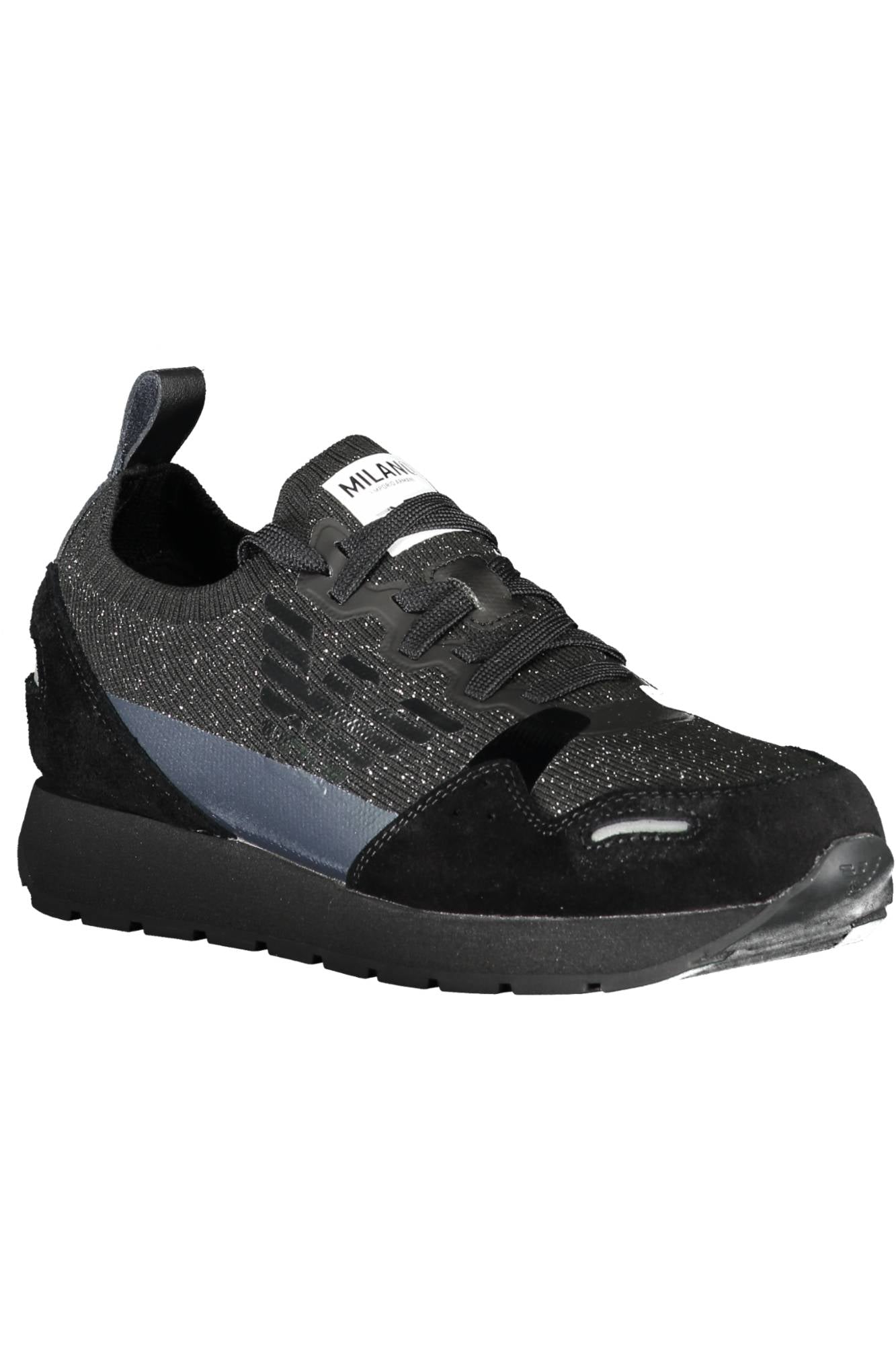 X3X116-XM512_NERO_N118 – Stylischer Damen-Sportschuh in Schwarz mit Kontrastdetails & Druck – Größe: 35 – Farbe: Nero