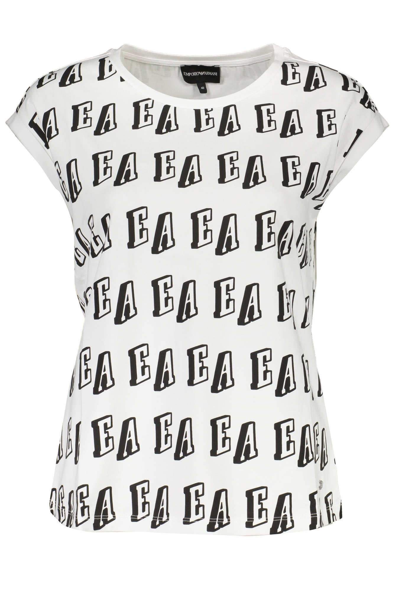 6H2T6D-2JWYZ_BIANCO_0100 – Stilvolles Damen-Ärmelloses T-Shirt Weiß mit Rundhalsausschnitt – Größe: 40, 46 – Farbe: Bianco