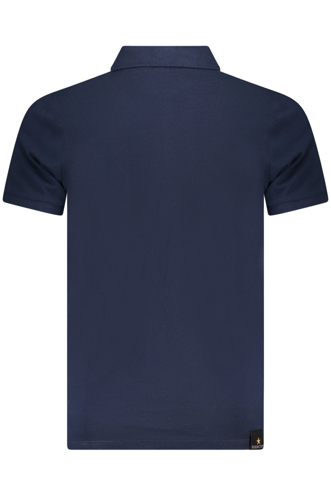S5S630-5584_BL044 – Herren Kurzarm-Poloshirt Blau mit Adler-Design und 3 Knöpfen – Größe: S, M, L, XL, 2XL, 3XL – Farbe: Blu