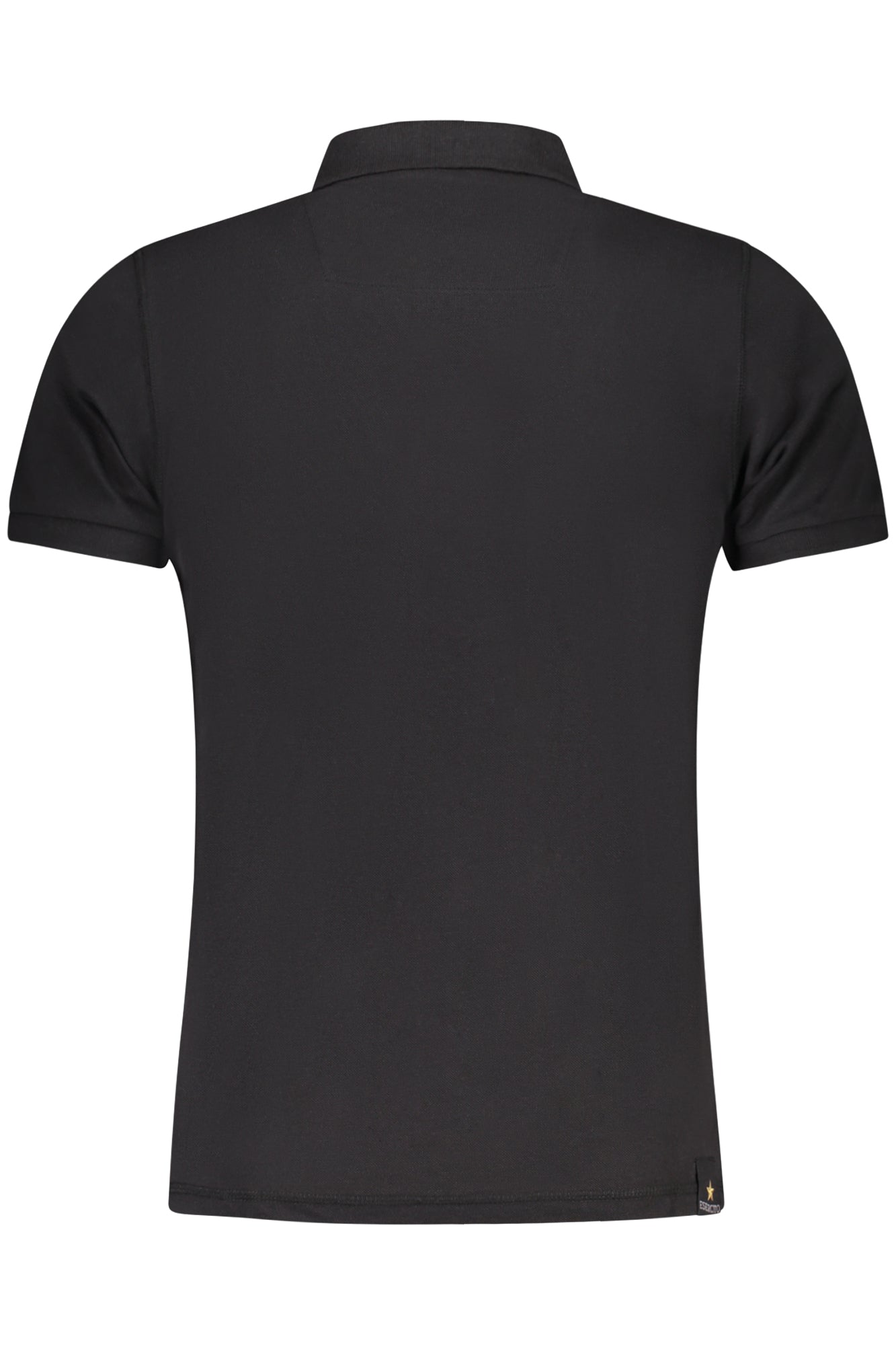 S5S631-5584_NE002 – Elegantes Herren-Kurzarm-Poloshirt, Schwarz, Adler-Motiv – Größe: S, M, L, XL, 2XL, 3XL – Farbe: Nero