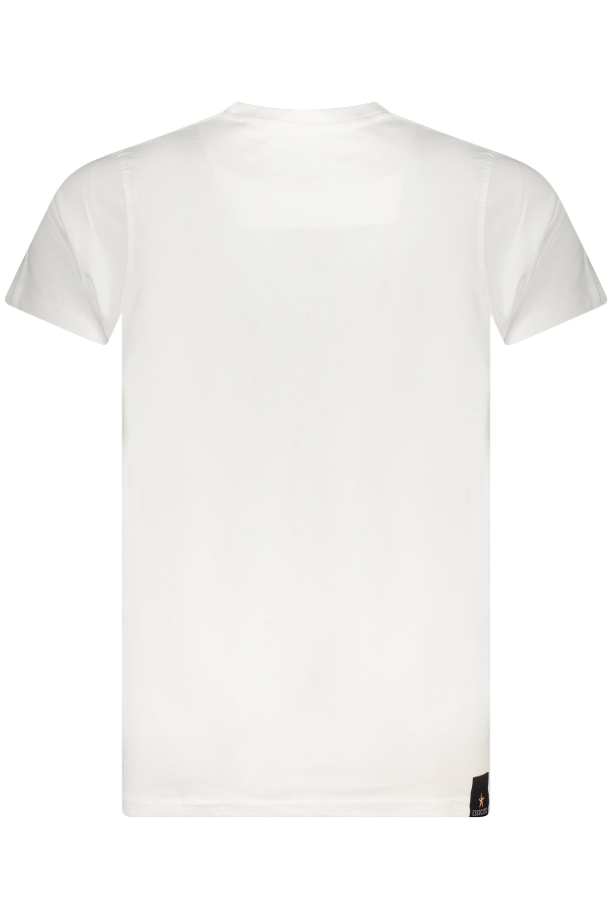 S5S636-5586_BI001 – Weißes Kurzarm Herren T-Shirt mit Adler-Druck und Rundhals – Größe: S, M, L, XL, 2XL, 3XL – Farbe: Bianco