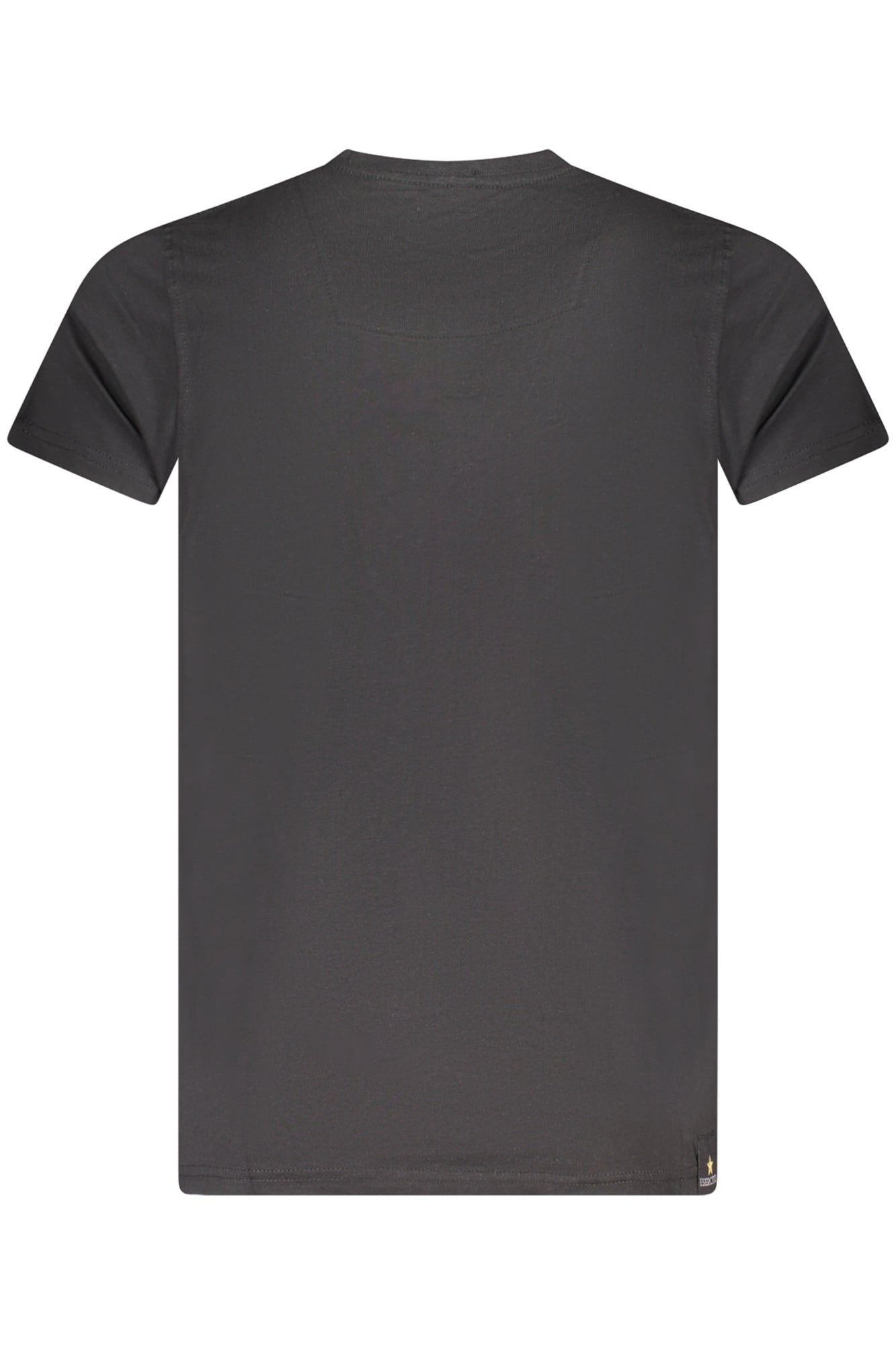 S5S636-5586_NE002 – Herren Kurzarm T-Shirt Schwarz mit Adler-Druck und Logo 1659 Design – Größe: S, M, L, XL, 2XL – Farbe: Nero