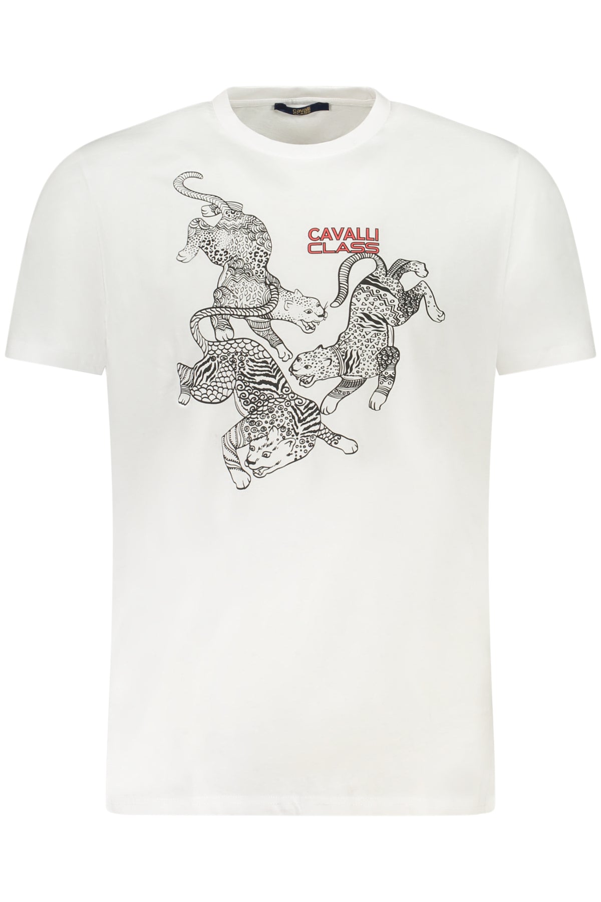 TXT60CJD060_BI00533 – Weißes Herren T-Shirt mit Print & Rundhals - Kurze Ärmel – Größe: M, L, XL, 2XL – Farbe: Bianco