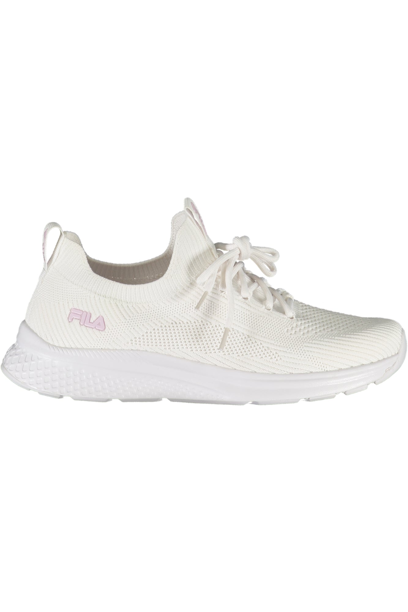 FFW0315_BI13147 – Trendiger Damen-Sneaker Weiß/Rosa mit Kontrastdetails und Logo – Größe: 38, 41 – Farbe: Bianco