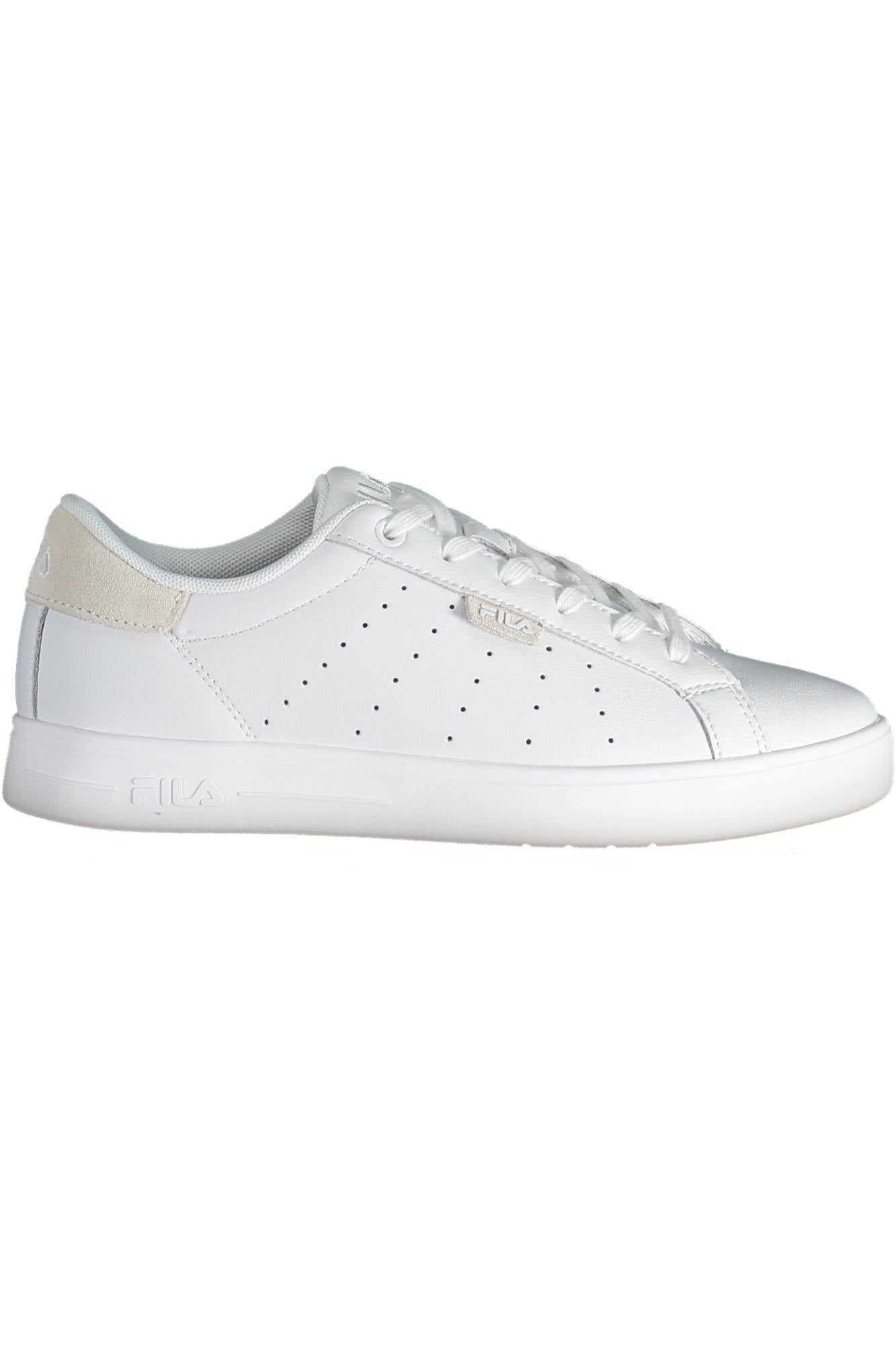 FFW0285-FILA-LUSSO_BIANCO_10004 – Weiße Damen-Sportschuhe mit Kontrastdetails und Schnürsenkeln – Größe: 38 – Farbe: Bianco