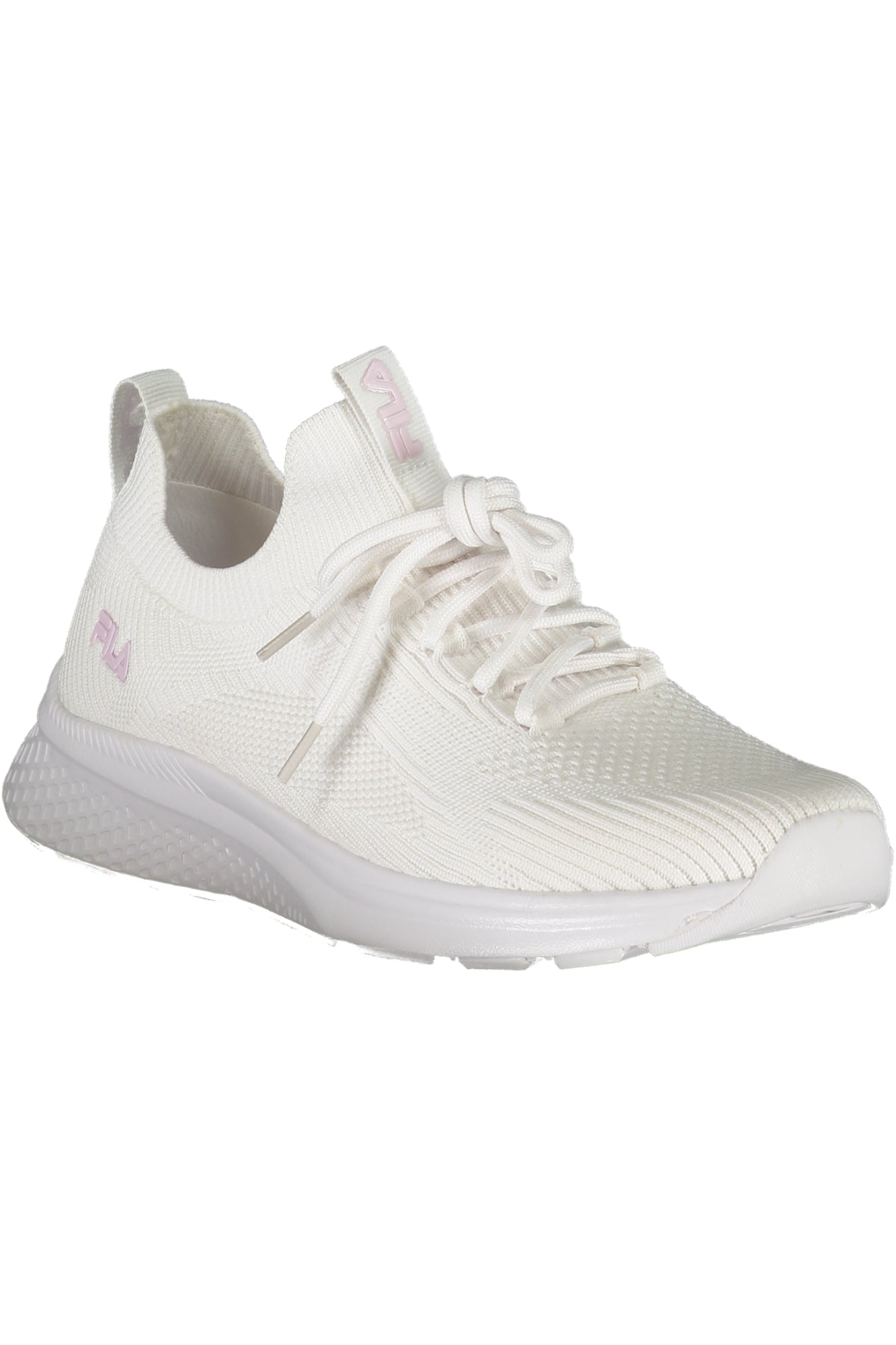 FFW0315_BI13147 – Trendiger Damen-Sneaker Weiß/Rosa mit Kontrastdetails und Logo – Größe: 38, 41 – Farbe: Bianco