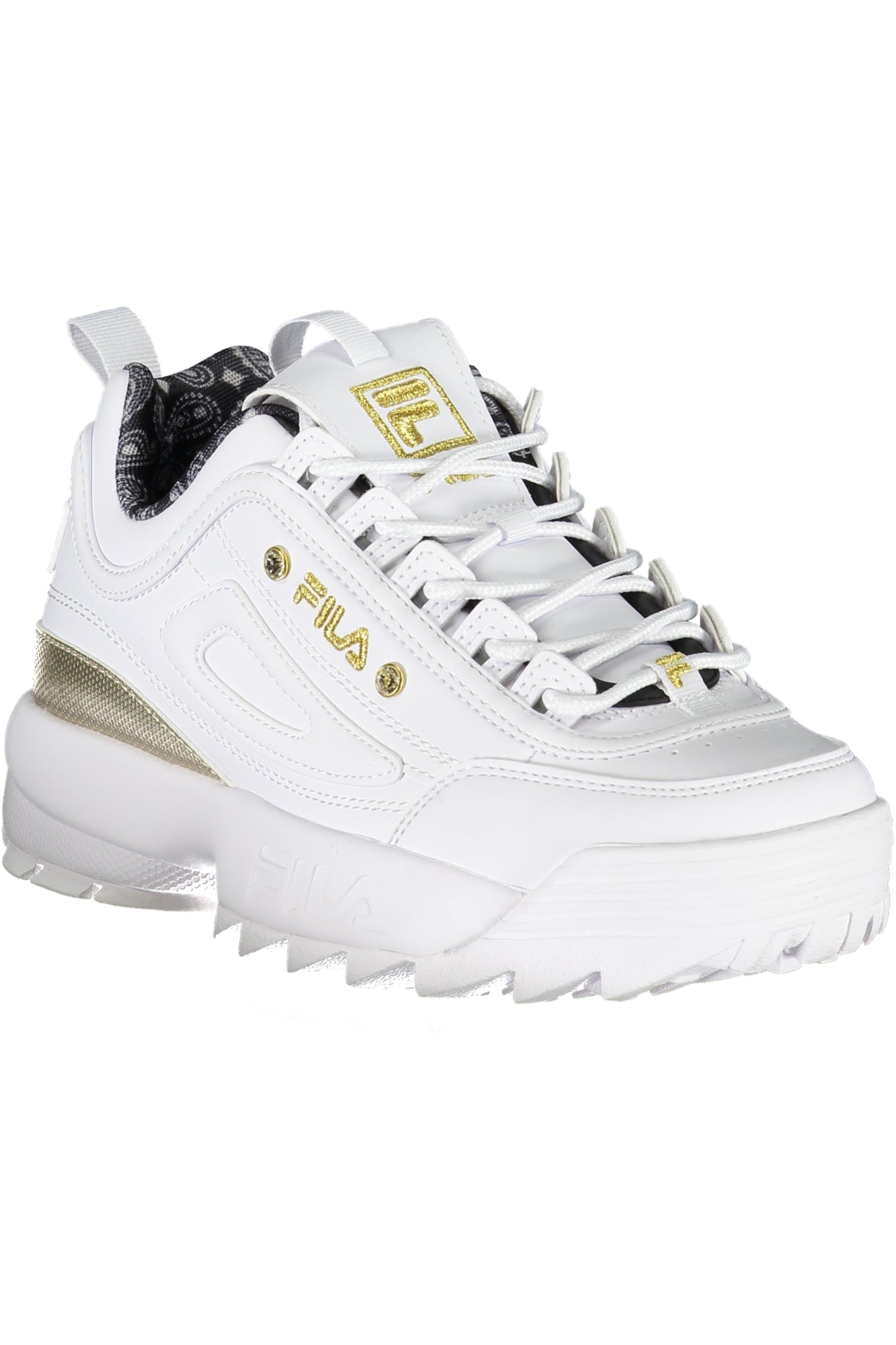 FFW0400_BI13069 – Trendiger Damen-Sportschuh weiß mit Details - Perfekt für jeden Look – Größe: 37, 38, 39, 40, 41, 42, 36 – Farbe: Bianco