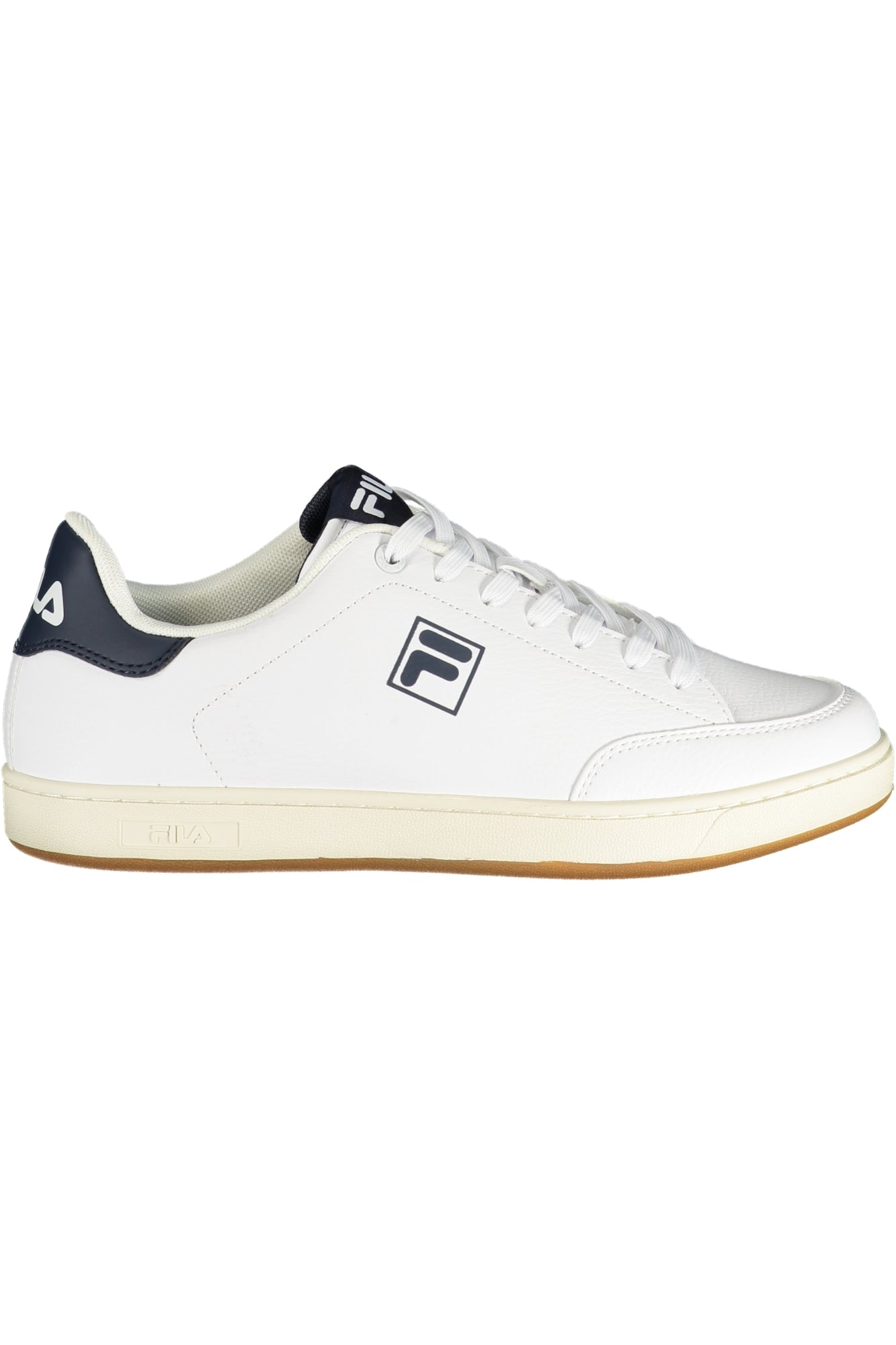 FFM0365COURTBAY_BI13462 – Moderner Herren-Sportschuh: Weiß, Kontrastdetails, Komfort-Innensohle – Größe: 46, 41, 42, 43, 44, 45 – Farbe: Bianco