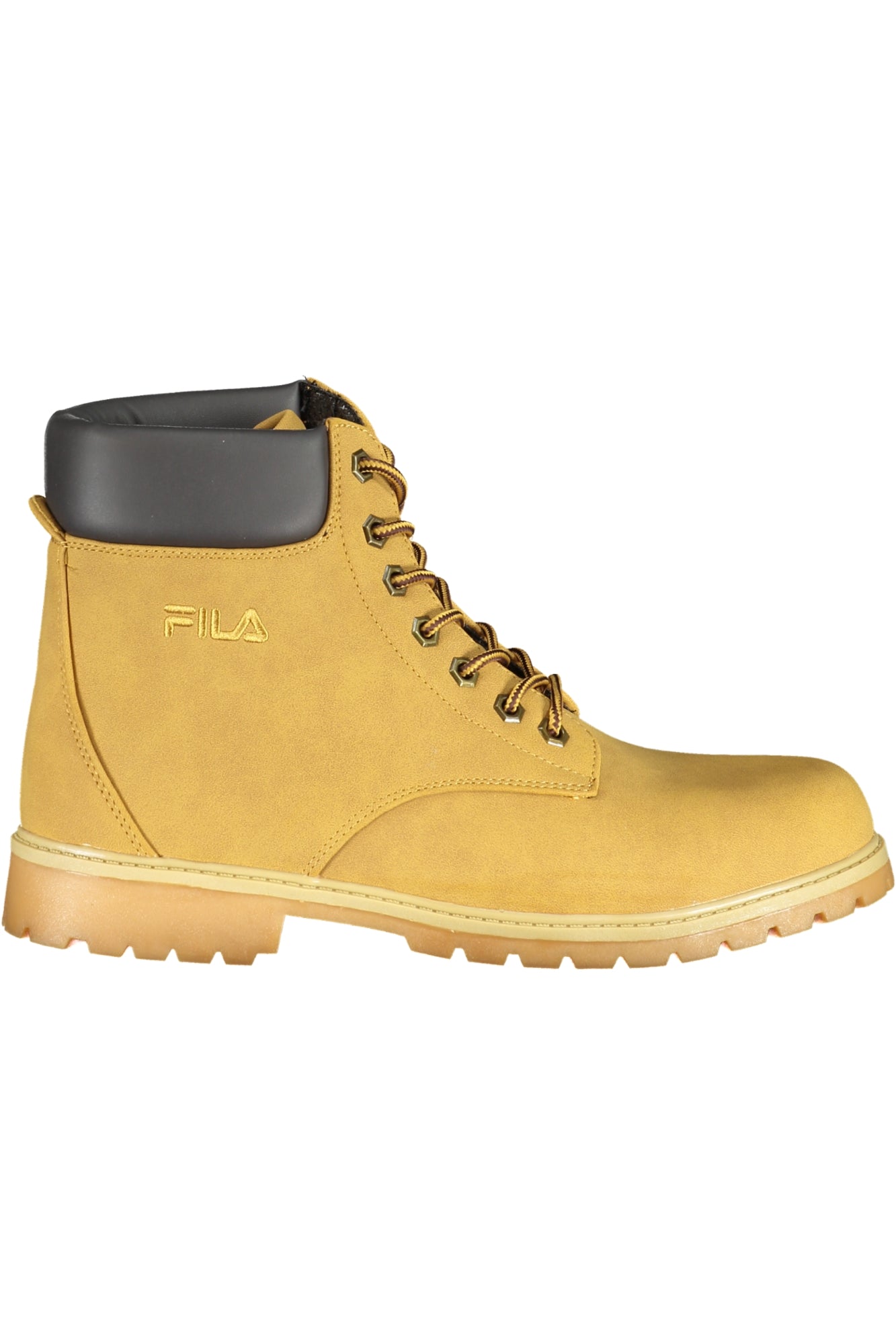 FFM0148MAVERICK_GI70010 – Herren Schnürstiefel in Gelb mit Kontrastelementen und Stickerei – Größe: 40, 41, 42, 43, 44, 45 – Farbe: Giallo