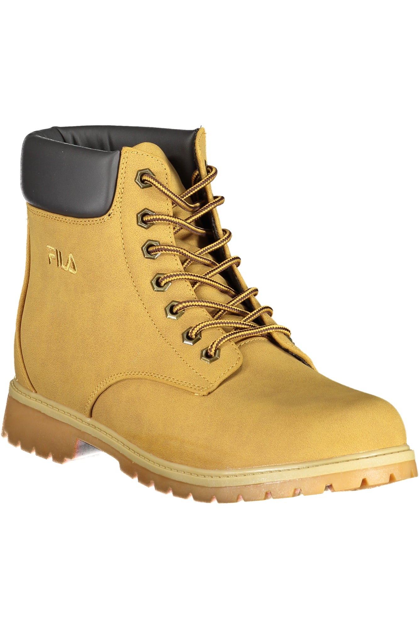 FFM0148MAVERICK_GI70010 – Herren Schnürstiefel in Gelb mit Kontrastelementen und Stickerei – Größe: 40, 41, 42, 43, 44, 45 – Farbe: Giallo