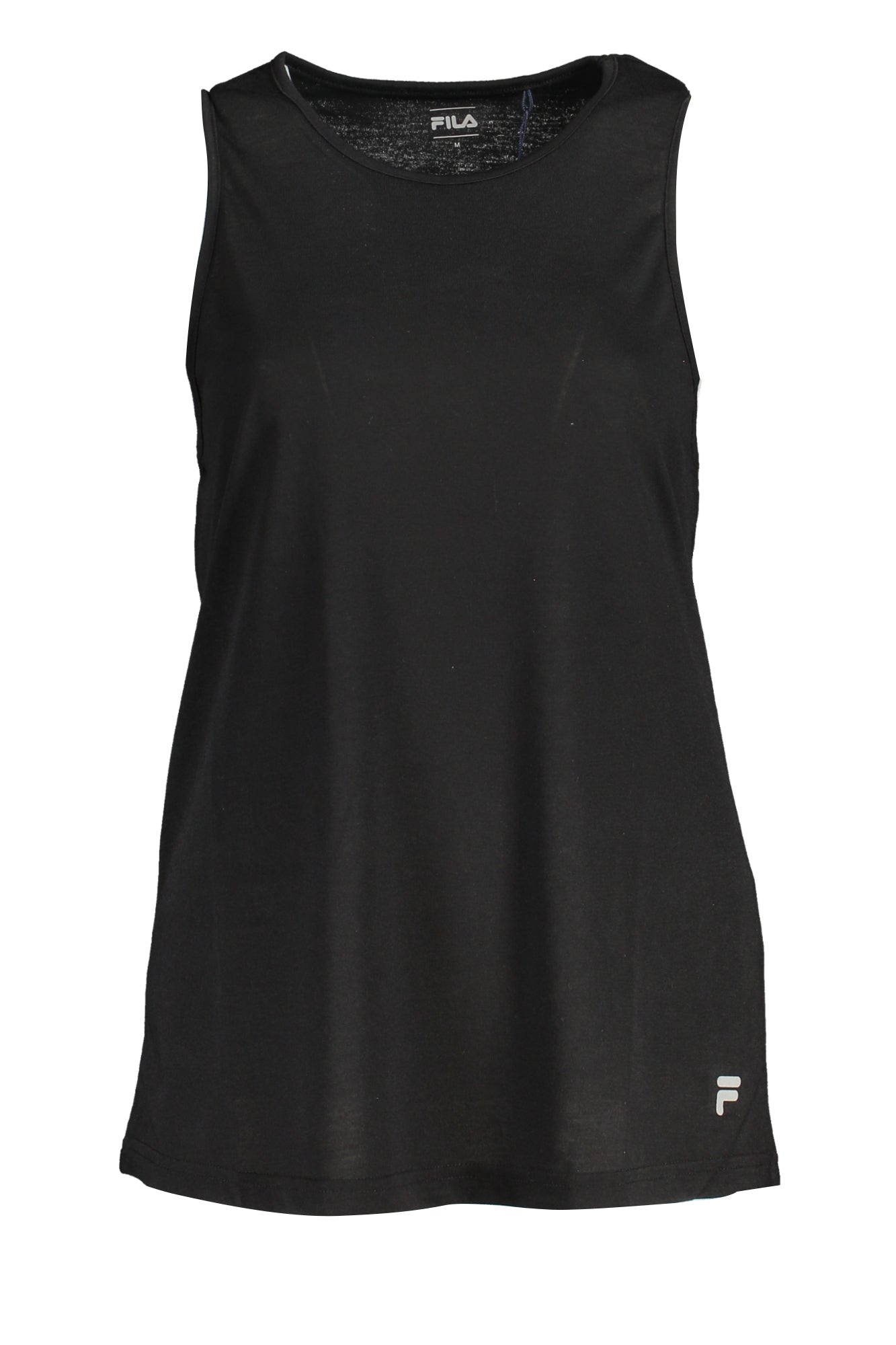 FAW0498_NE80010 – Elegantes Damen Tanktop mit breiten Trägern – Schwarz und bedruckt – Größe: XS, S, M – Farbe: Nero