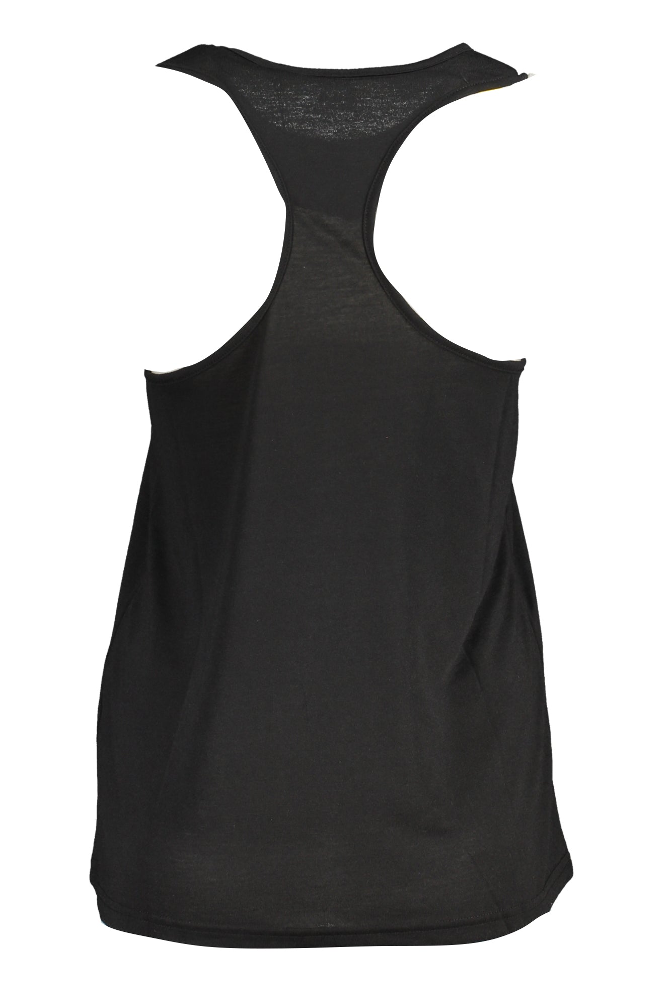 FAW0498_NE80010 – Elegantes Damen Tanktop mit breiten Trägern – Schwarz und bedruckt – Größe: XS, S, M – Farbe: Nero