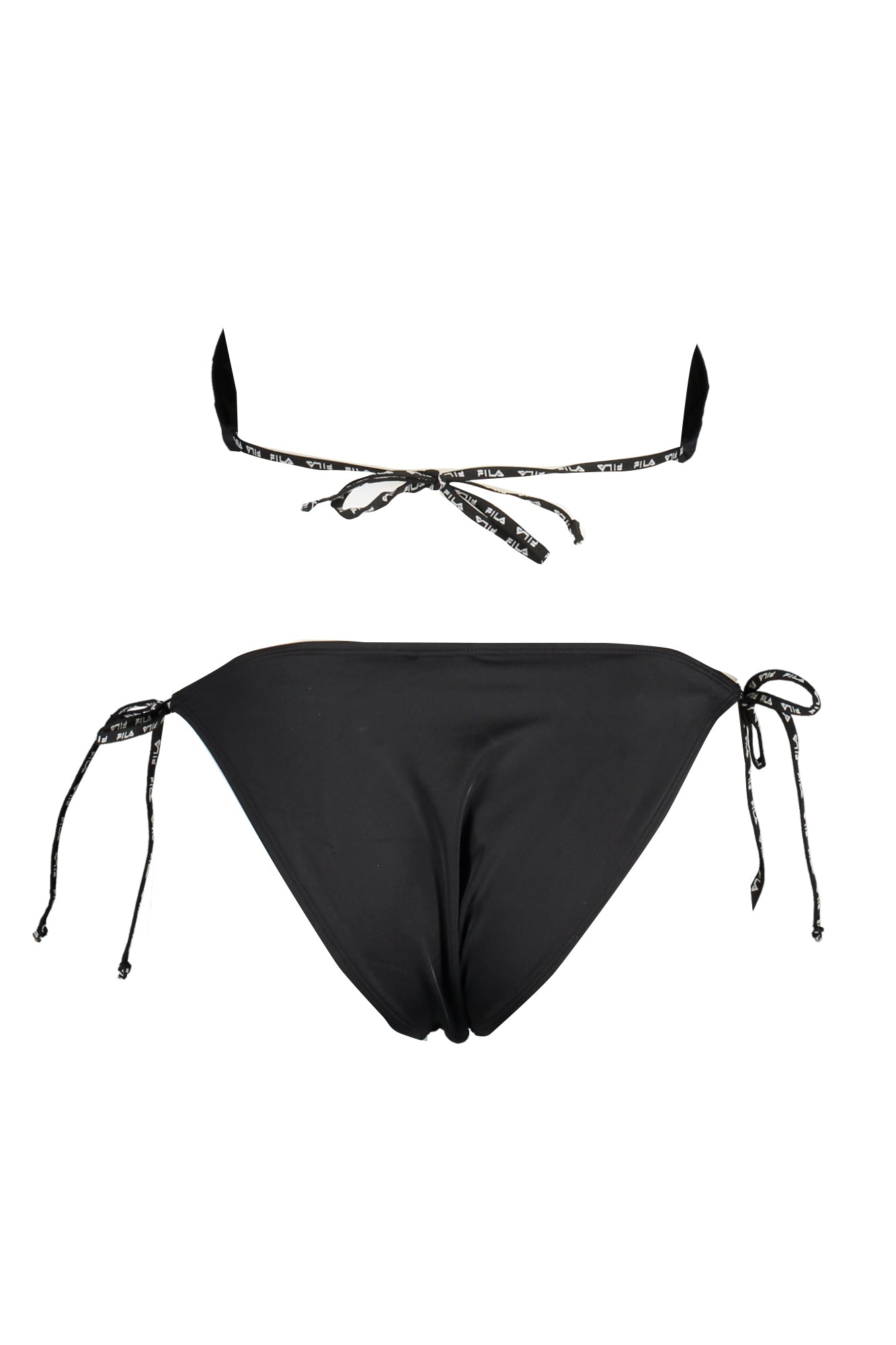 FAW0478_NE80010 – Damen Bikini Kostüm Schwarz: Dreieck-Design mit Herausnehmbaren Cups – Größe: XS, S – Farbe: Nero