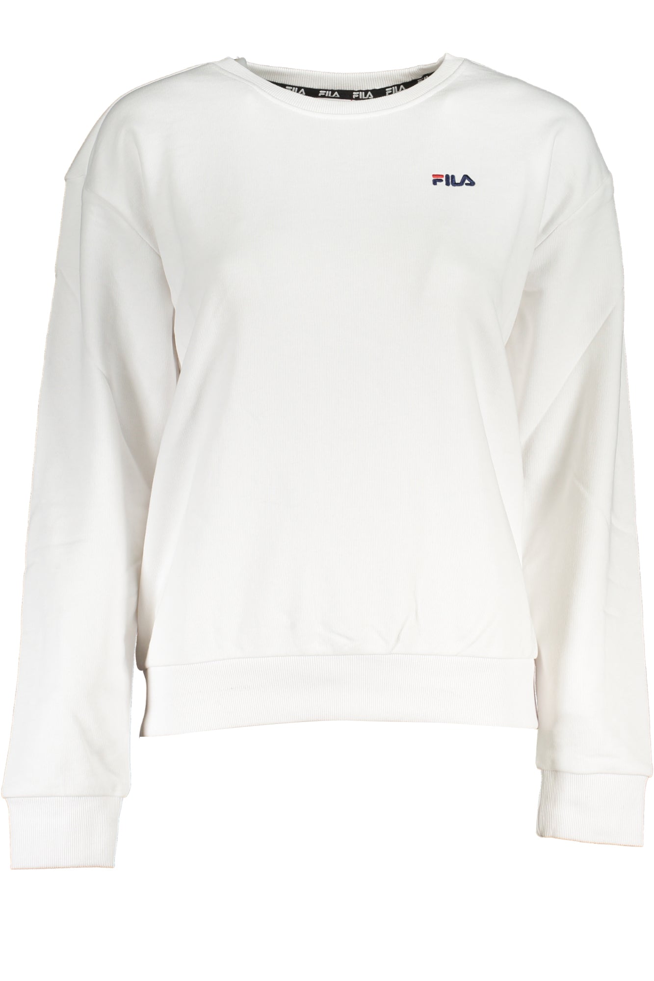 FAW0584_BI10001 – Damen-Sweatshirt weiß aus Bio-Baumwolle - Langarm & rundhals – Größe: XS, XL, M, L, S – Farbe: Bianco