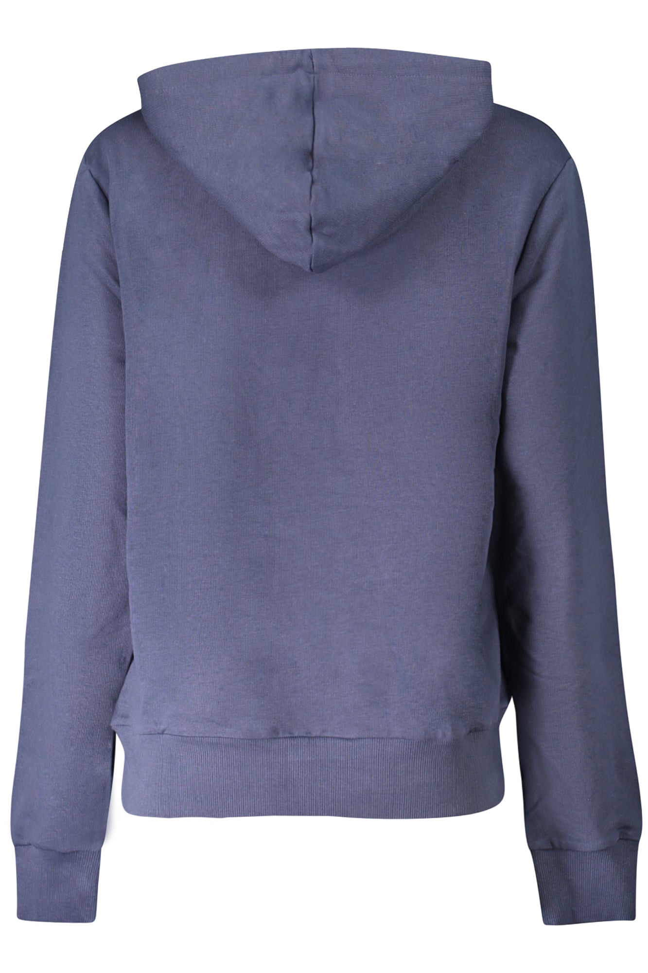 FAW0703_BL50004 – Hochwertiger Blauer Damenpullover mit Kapuze aus Bio-Baumwolle – Größe: M, L, S, XL – Farbe: Blu