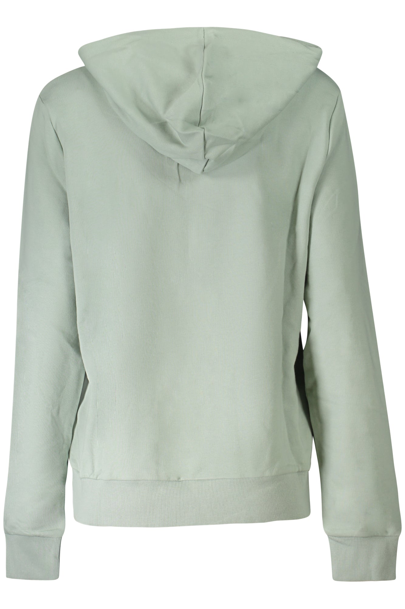 FAW0703_VE60079 – Grüner Damen-Kapuzenpullover aus Bio-Baumwolle ohne Reißverschluss – Größe: S, M, L, XL, XS – Farbe: Verde