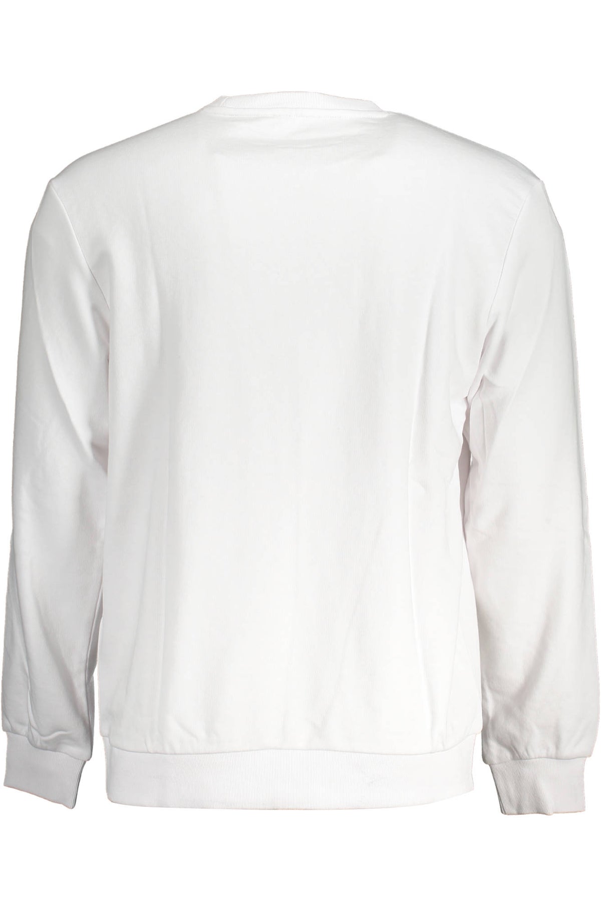 FAM0343_C6AFEA6_BIANCO1000 – Herren Sweatshirt Weiß aus Bio-Baumwolle – Angeraut und Bestickt – Größe: 2XL, XS – Farbe: Bianco