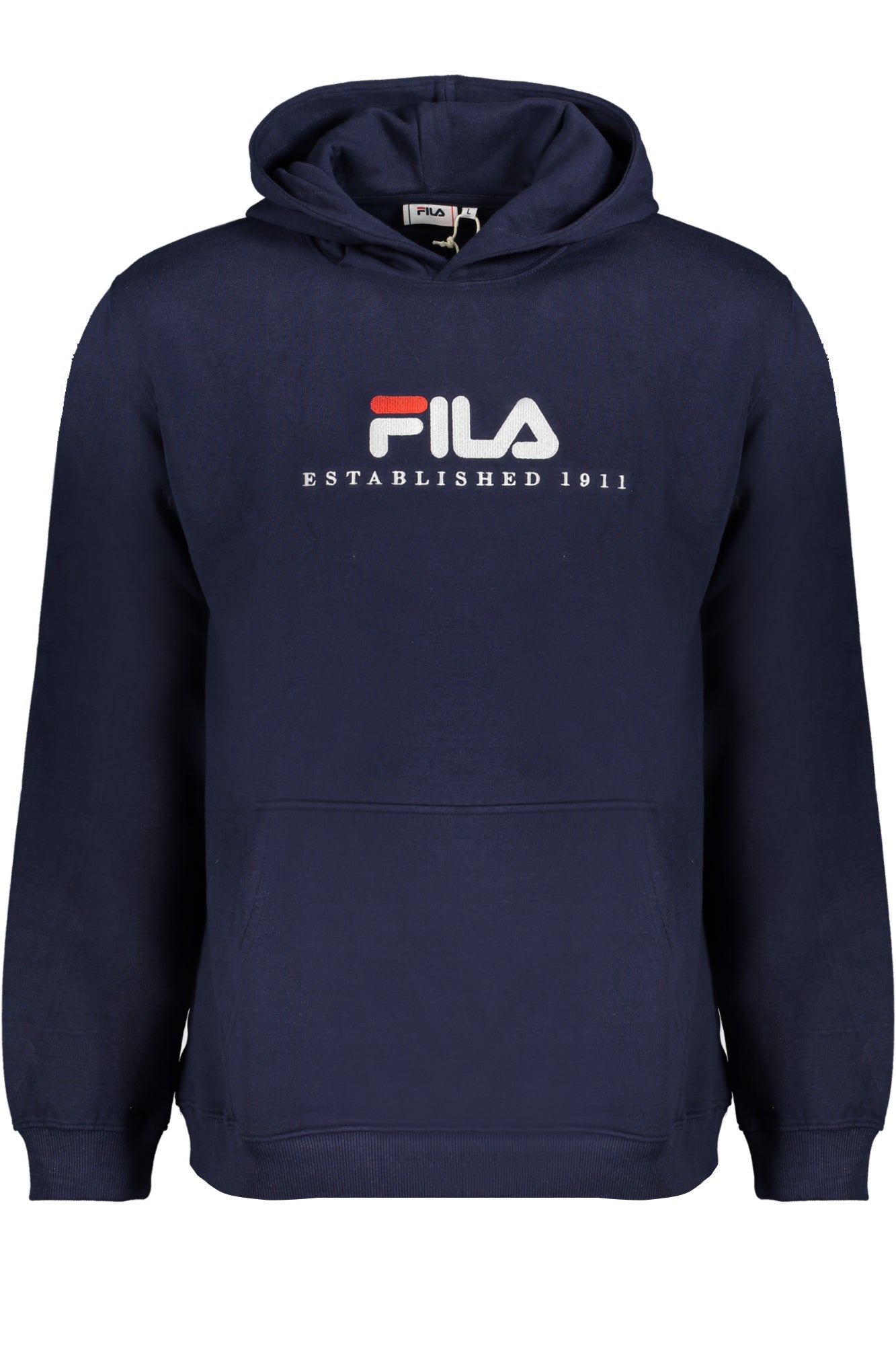 FAU0145_BL50004 – Blaue Herren-Kapuzenpullover: Stilvolles Sweatshirt mit Stickerei – Größe: M, XL – Farbe: Blu