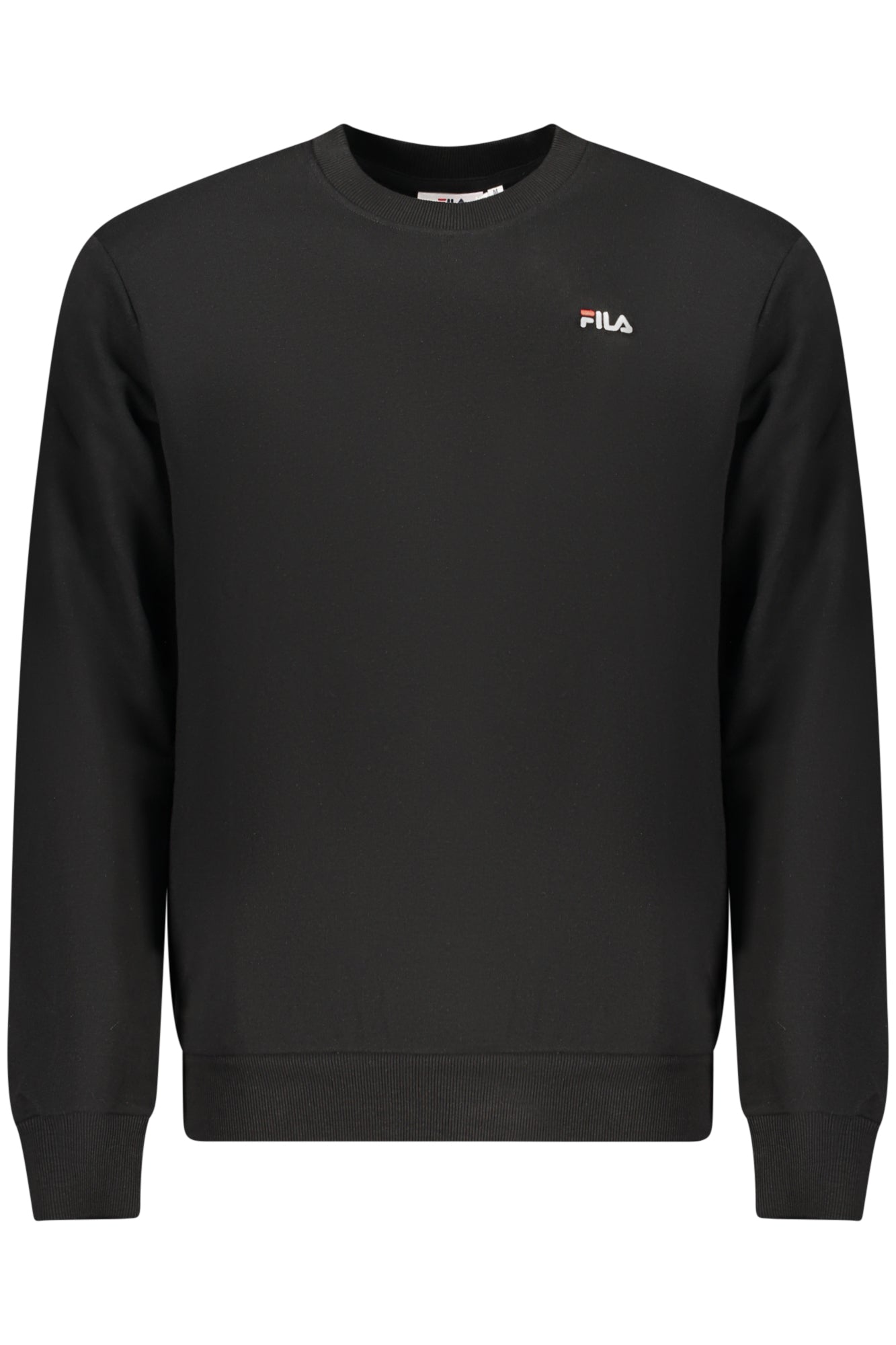 FAM0876_NE80010 – Herren-Sweatshirt Schwarz Rundhals aus Bio-Baumwolle - Regular Fit – Größe: S, M, L, XL, 2XL – Farbe: Nero