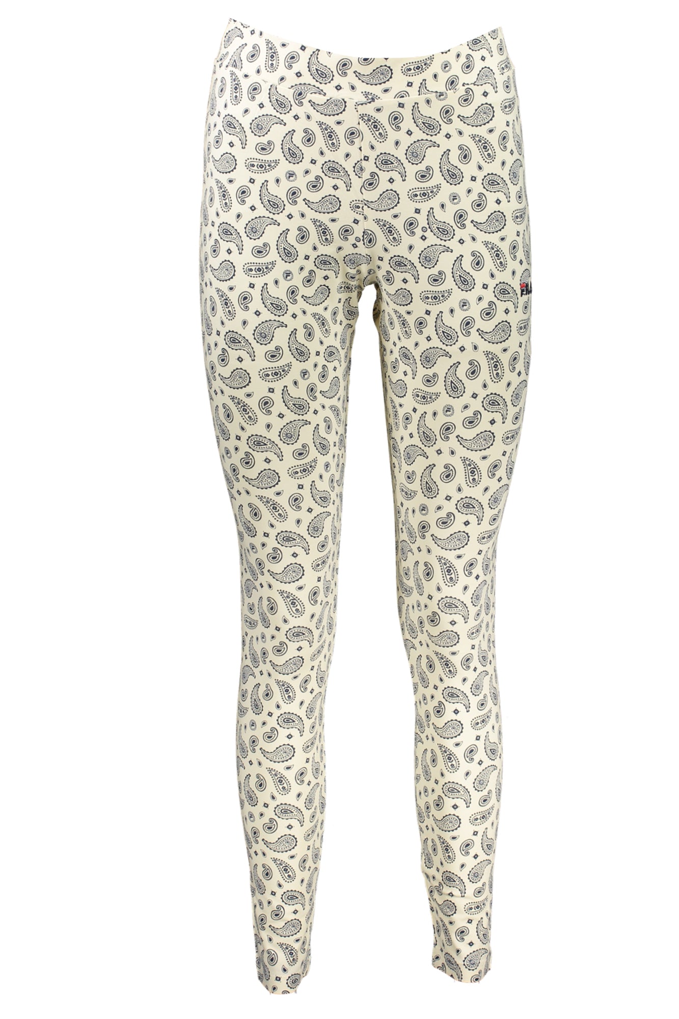 FAW0770_BI13289 – Weiße Damen Leggings mit Fantasiemuster – Stilvoll & Bequem – Größe: XS, S, M, L – Farbe: Bianco