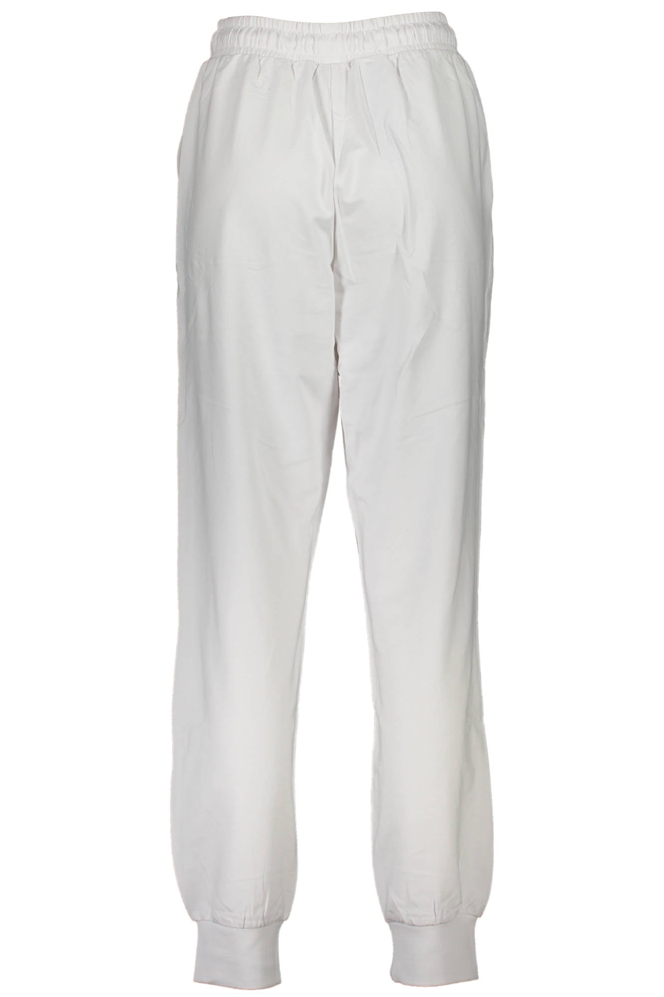 FAW0559_BIANCO_10001 – Weiße Damen-Sporthose mit Kordelzug & Taschen - Bequem & Stylisch – Größe: XS, S, M, L, XL – Farbe: Bianco