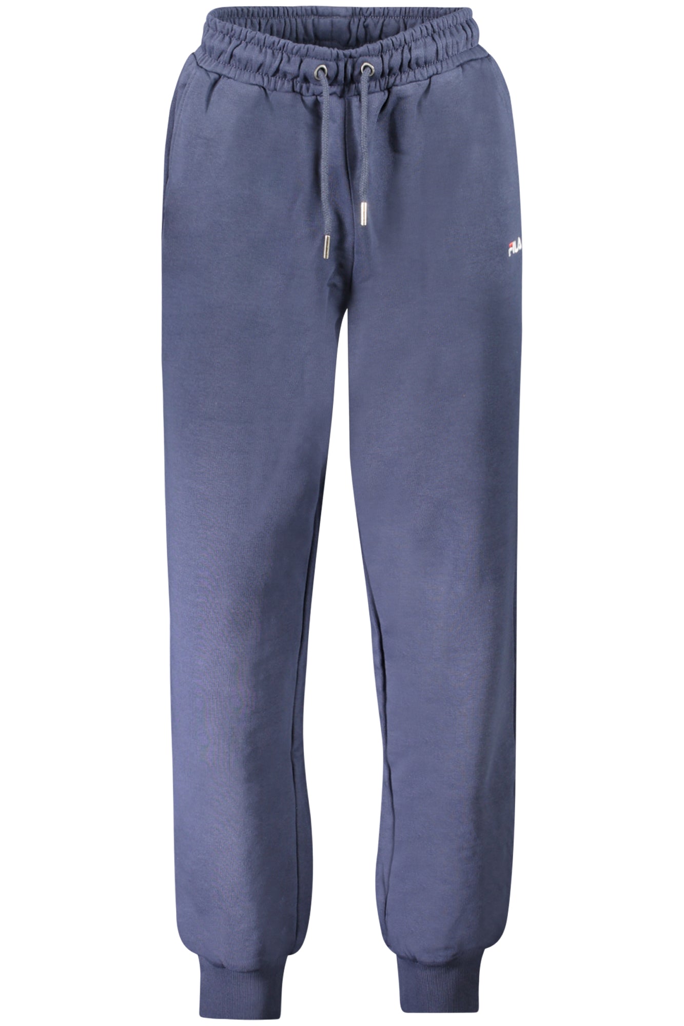 FAW0701_BL50004 – Blaue Damen Bio-Baumwollhose mit Stickerei und Kordelzug in Bützow – Größe: S, M, L, XS, XL – Farbe: Blu