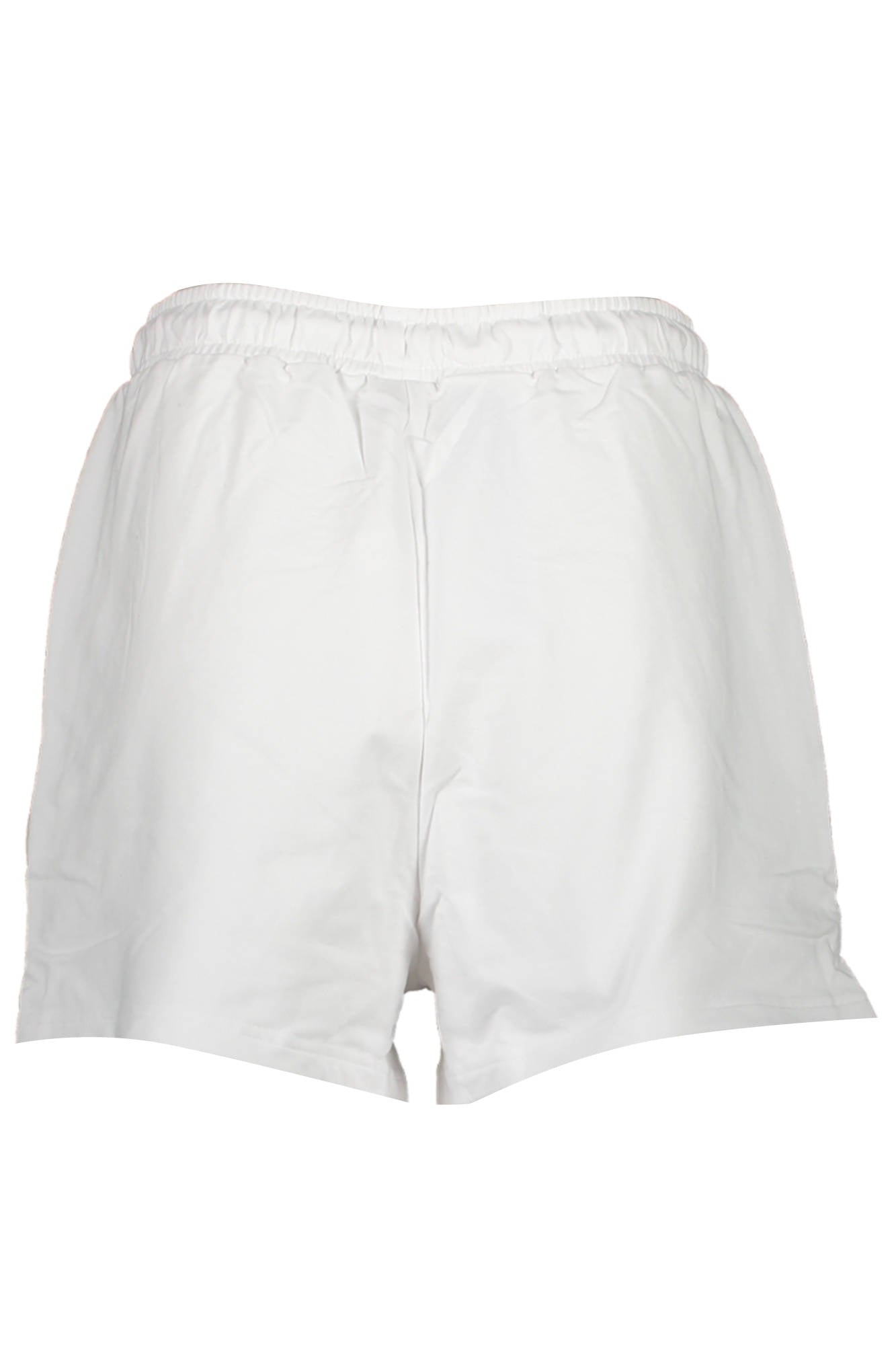 FAW0453_BIANCO_10001 – Stylische Damen Shorts in Weiß mit Stickerei und elastischem Bund – Größe: S, M, XL – Farbe: Bianco