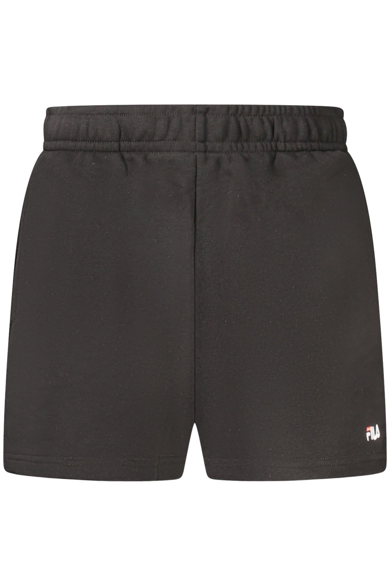 FAW1057_NE80010 – Damen Shorts Schwarz - Bio-Baumwolle, Kordelzug, 2 Taschen – Größe: XS, S, M, L, XL – Farbe: Nero