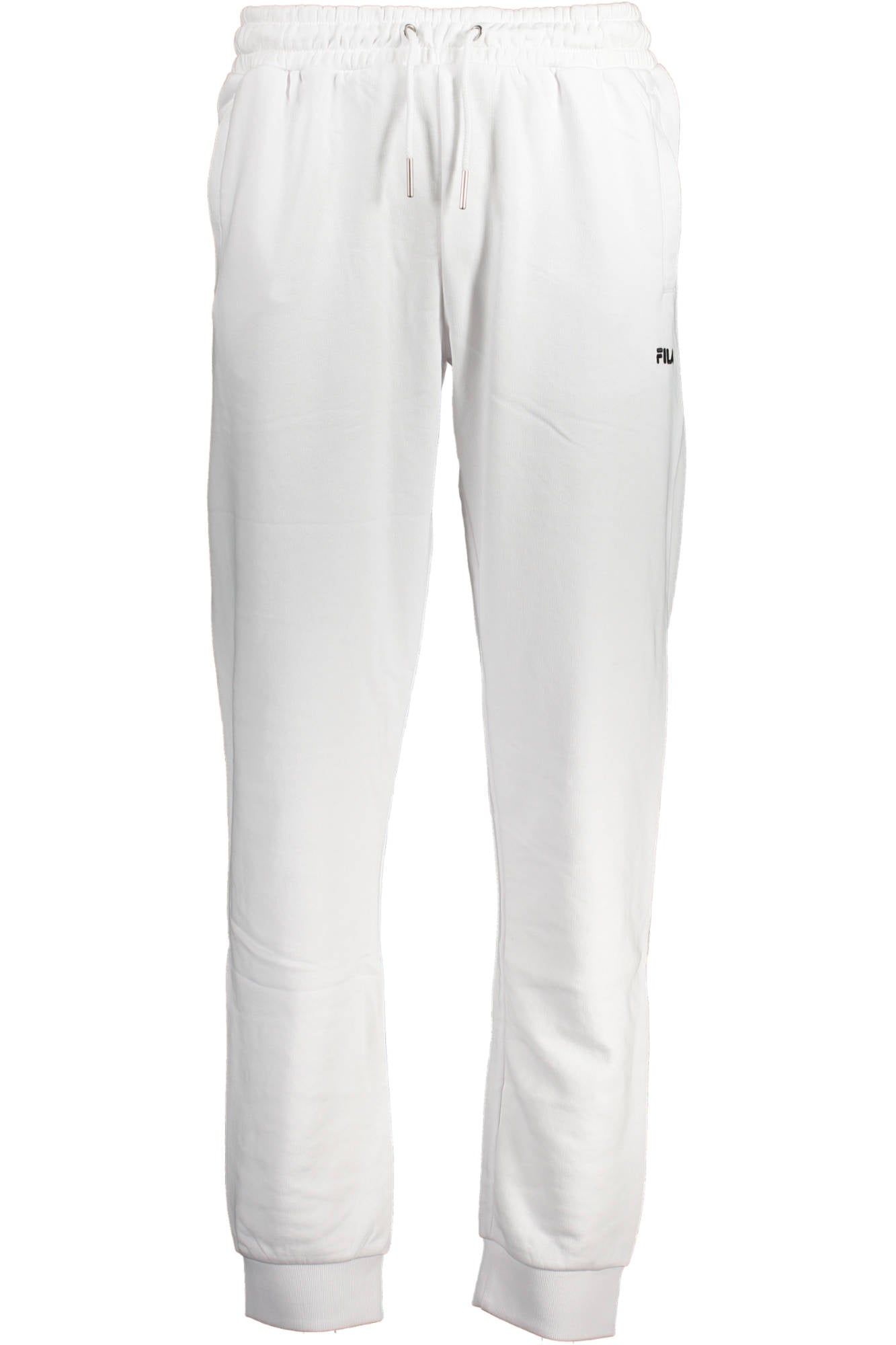 FAM0342_E21A4F5_BIANCO1000 – Weiße Herren Sporthose aus Bio-Baumwolle mit Kordelzug und Taschen – Größe: XS – Farbe: Bianco