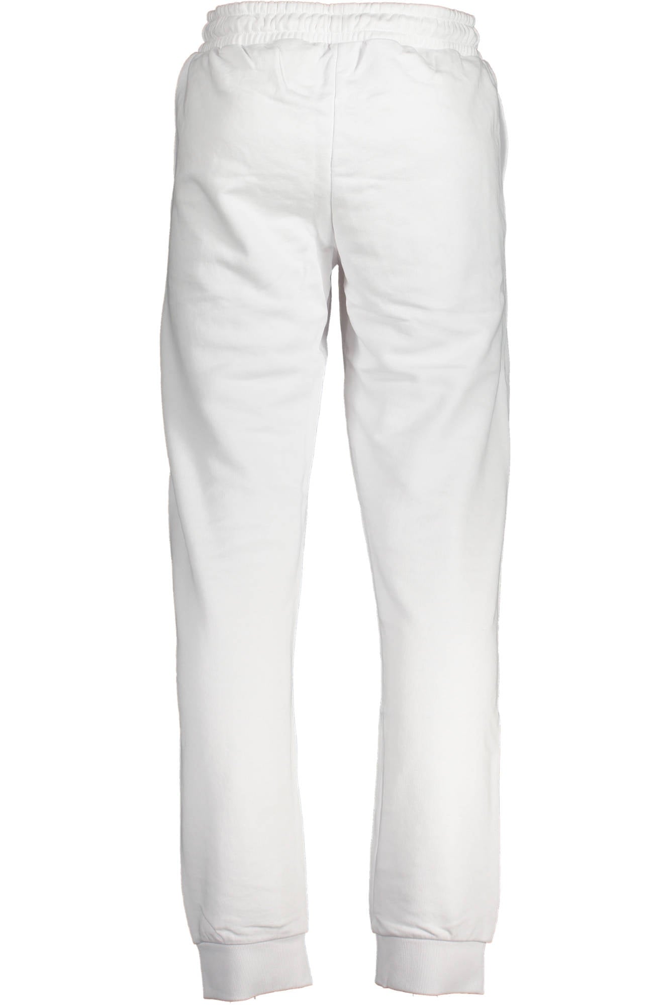 FAM0342_E21A4F5_BIANCO1000 – Weiße Herren Sporthose aus Bio-Baumwolle mit Kordelzug und Taschen – Größe: XS – Farbe: Bianco