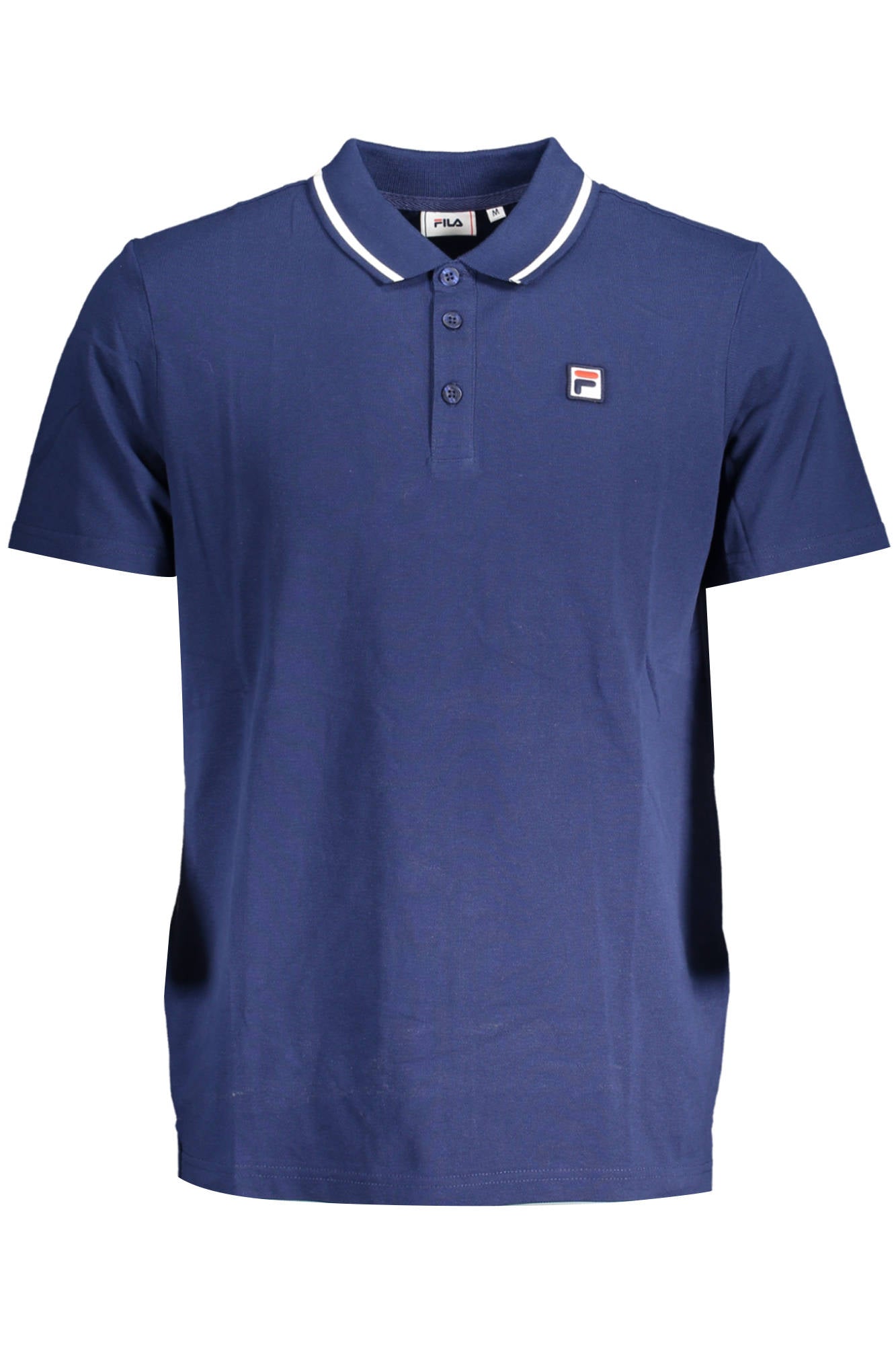 FAM0319_6E7961B_BLU50001 – Herren Kurzarm-Poloshirt in Blau mit Kontrastelementen – Größe: XS – Farbe: Blu