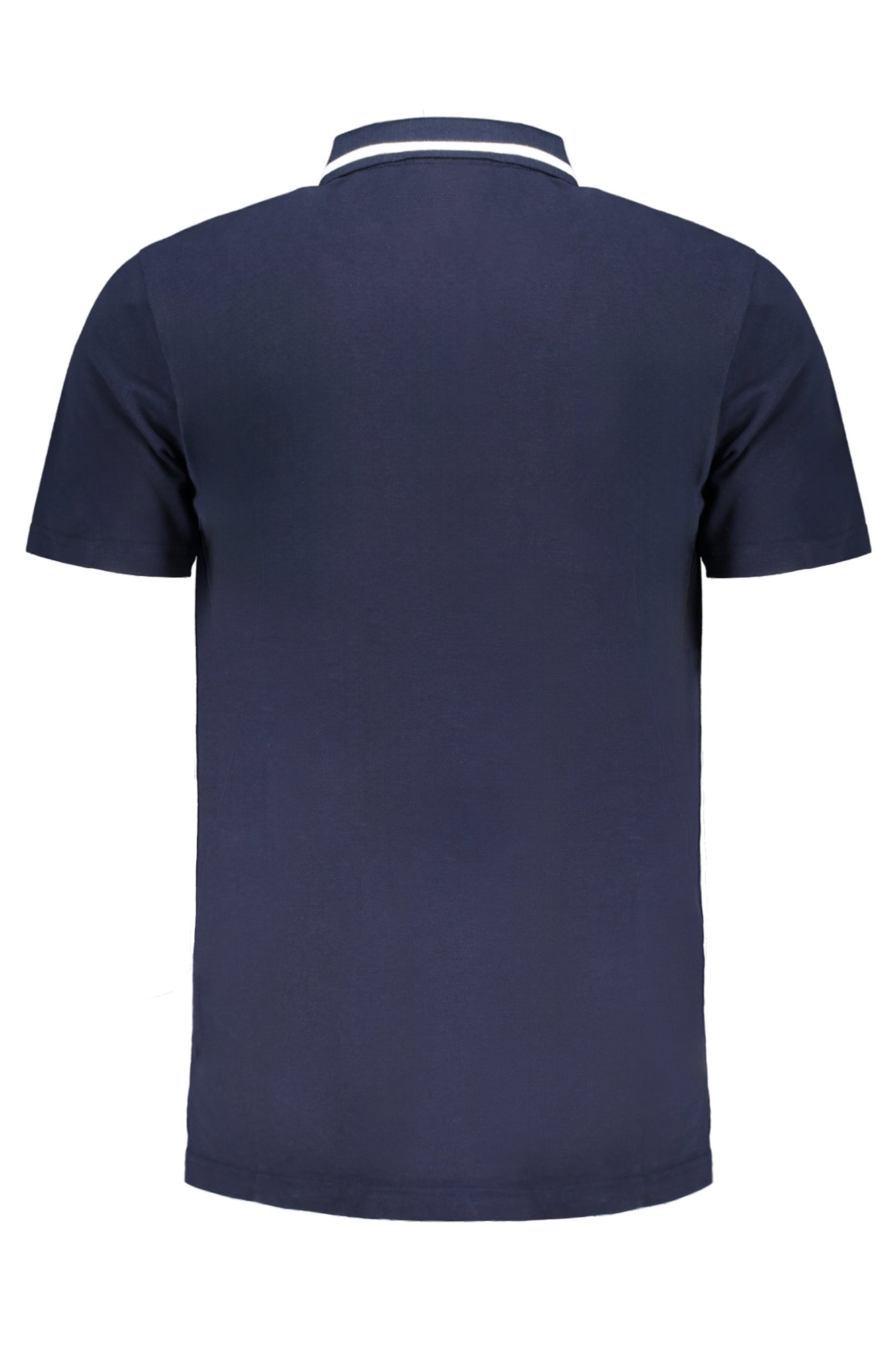 FAM0613_BL50004 – Herren Kurzarm-Poloshirt Blau mit Kontrastdetails & Applikation – Größe: S, M, L, XL, 2XL – Farbe: Blu