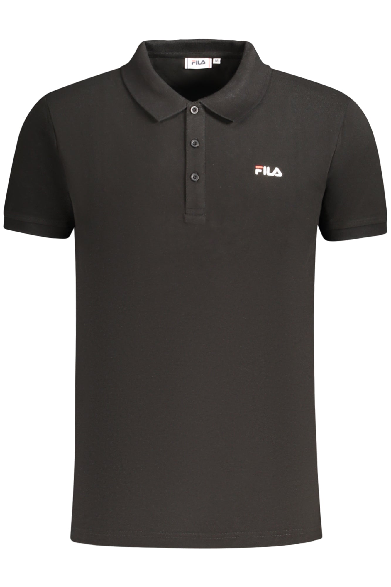 FAM0717_NE80010 – Herren Kurzarm-Poloshirt Schwarz - Sunchon mit Stickerei und 3 Knöpfen – Größe: S, M, L, 2XL, XL – Farbe: Nero