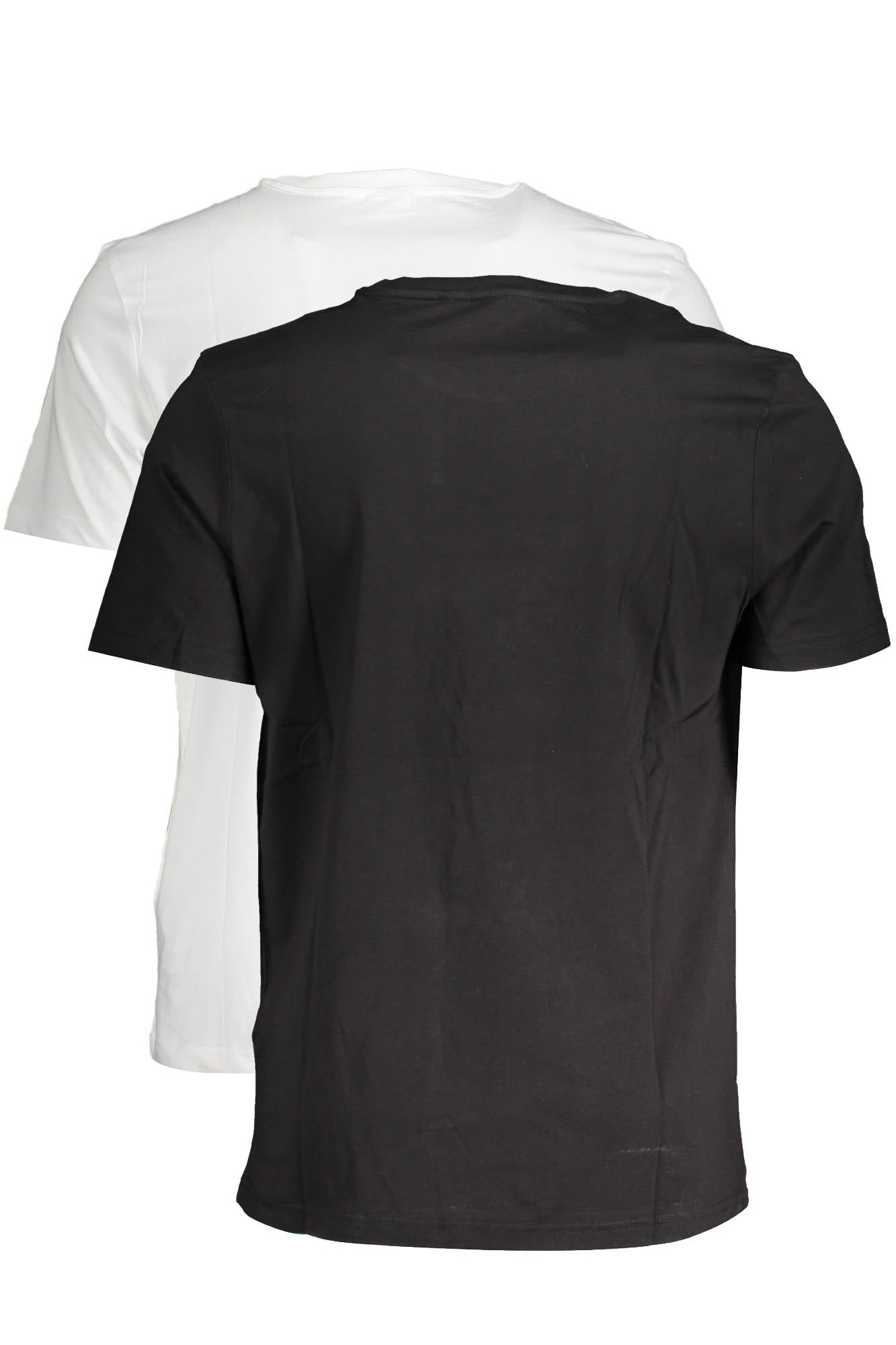 FAW0139_DA5F8BE_BIANCO8307 – Damen Zweierpack Kurzarm T-Shirts aus Bio-Baumwolle, Weiß/Schwarz – Größe: XS, S, M, L – Farbe: Bianco