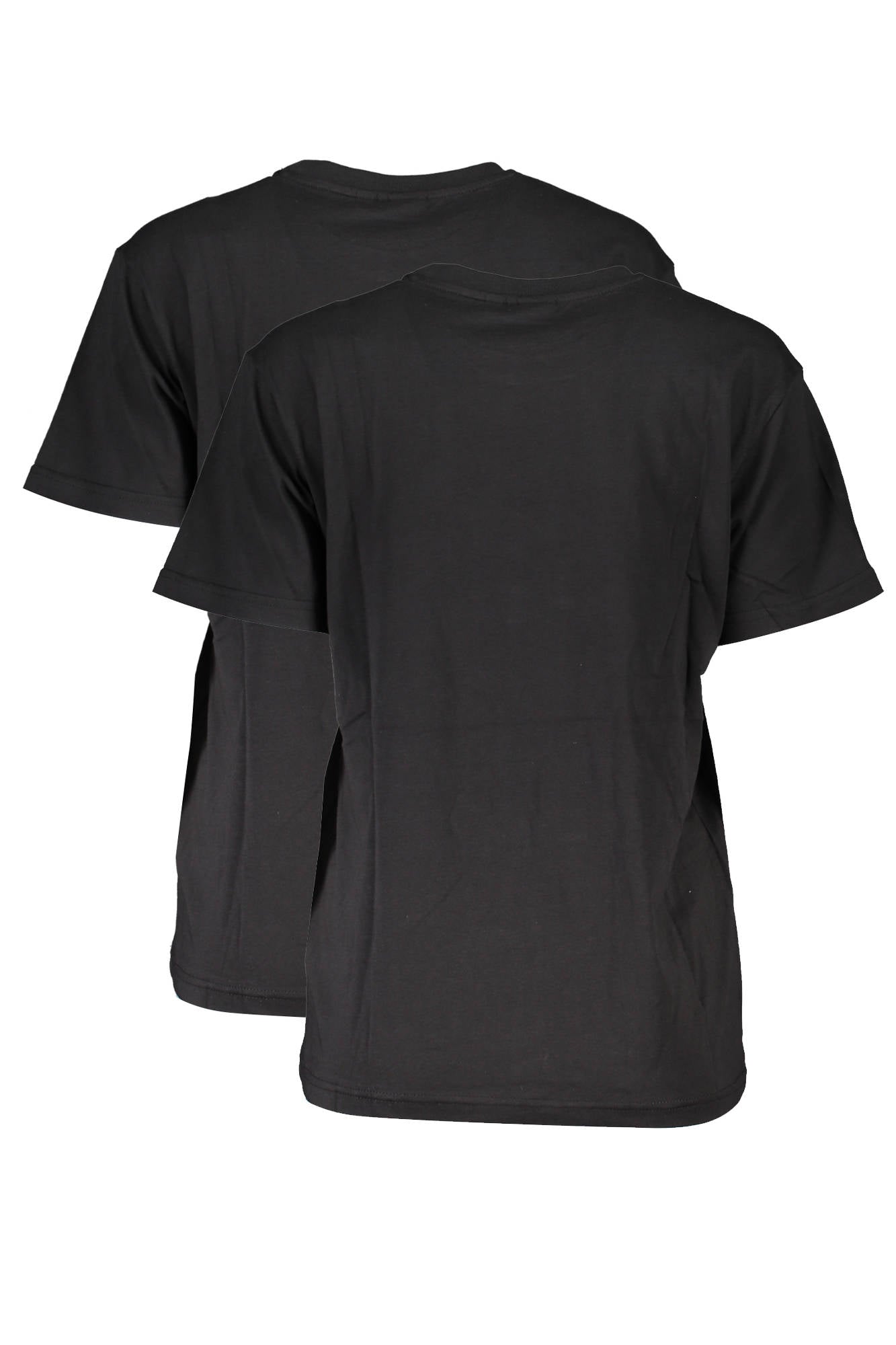 FAW0139_NERO_83052 – Damen Bio-Baumwolle T-Shirt Doppelpack - Schwarz, Kurzarm & Logo – Größe: XS, M, S, L, XL – Farbe: Nero