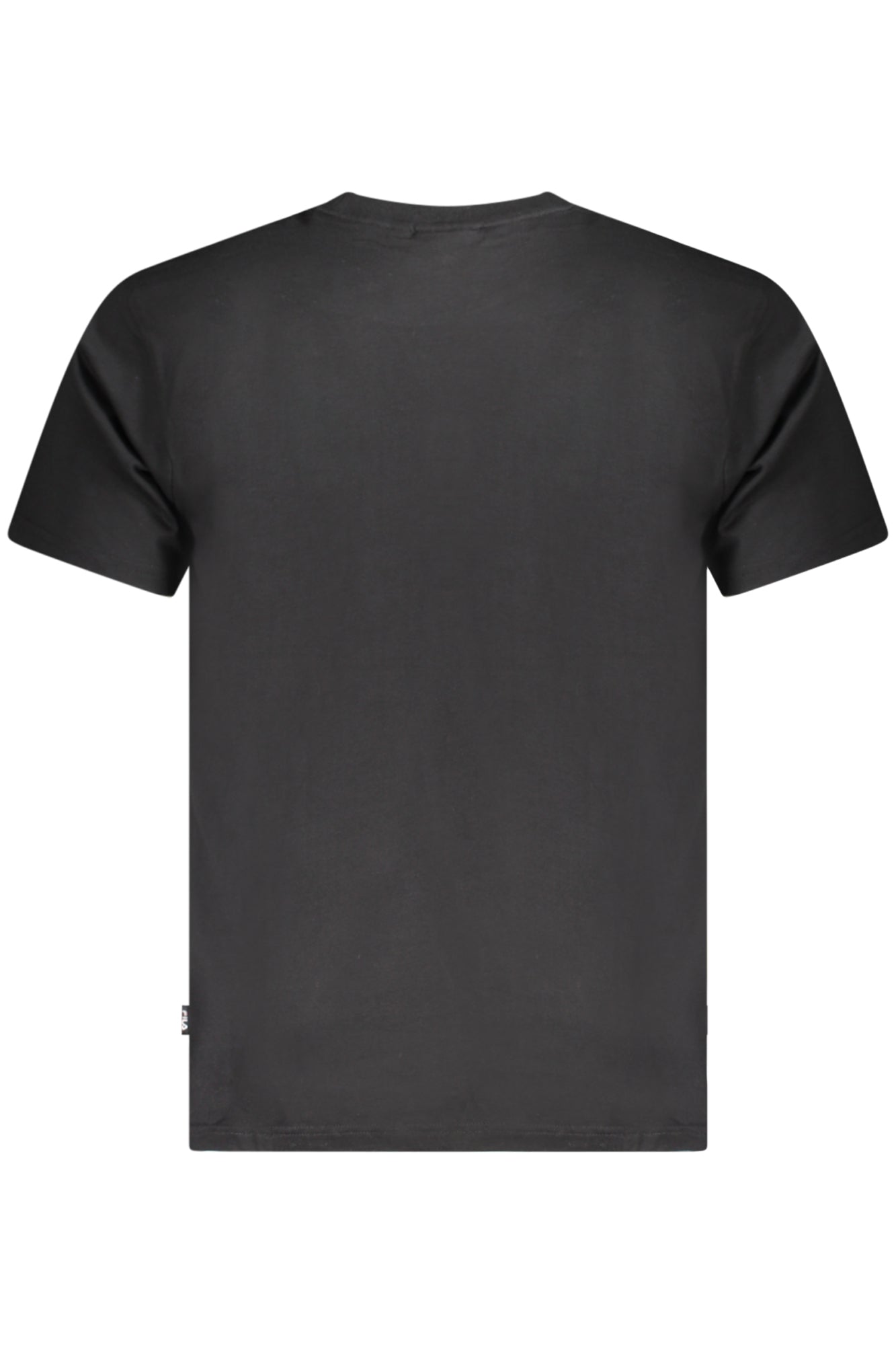 FAU0200_NE80010 – Herren Rundhals T-Shirt Schwarz aus Bio-Baumwolle mit Logo-Stickerei – Größe: S, M, L, 2XL, 3XL, XL – Farbe: Nero