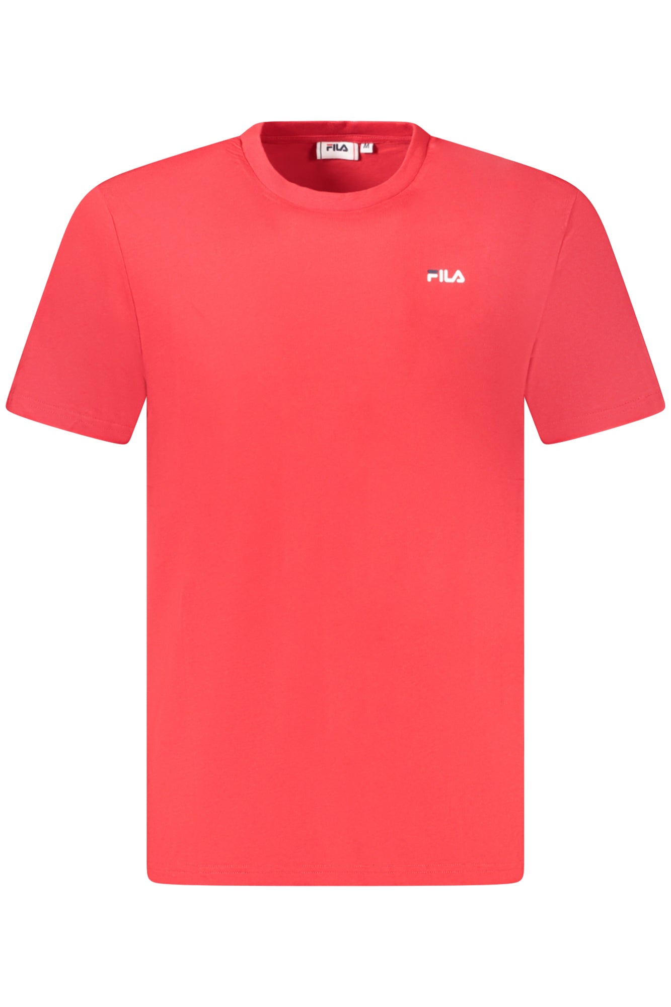 FAM0874_RO30002 – Herren Kurzarm T-Shirt Rot - Regular Fit, Bio-Baumwolle, Logodruck – Größe: S, M, L, XL, 2XL – Farbe: Rosso