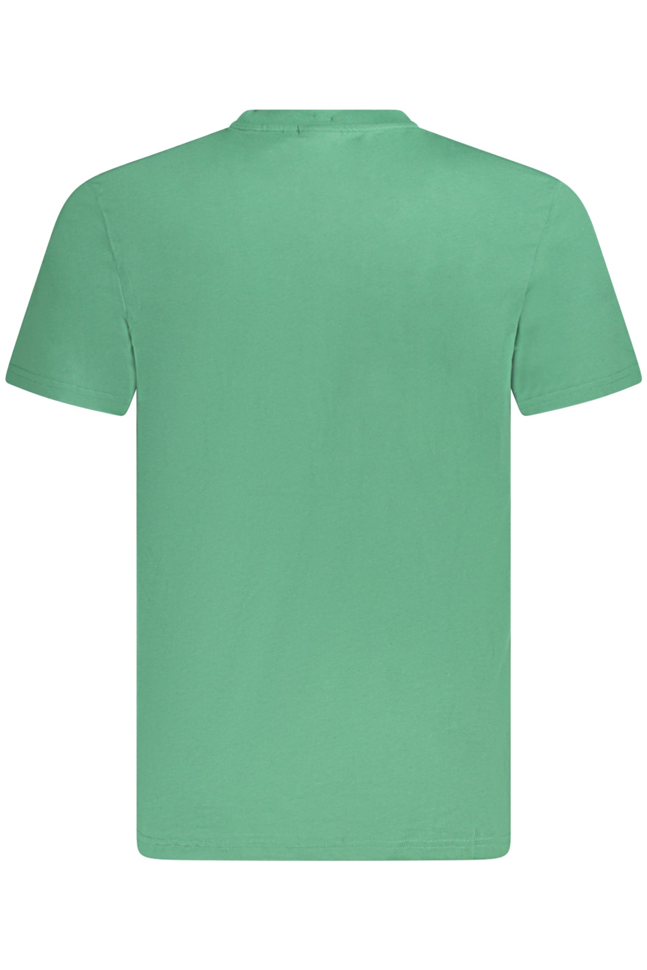 FAM0874_VE60084 – Herren Bio-Baumwolle T-Shirt Grün - Regular Fit, Rundhals, Druck – Größe: S, M, L, XL, 2XL – Farbe: Verde