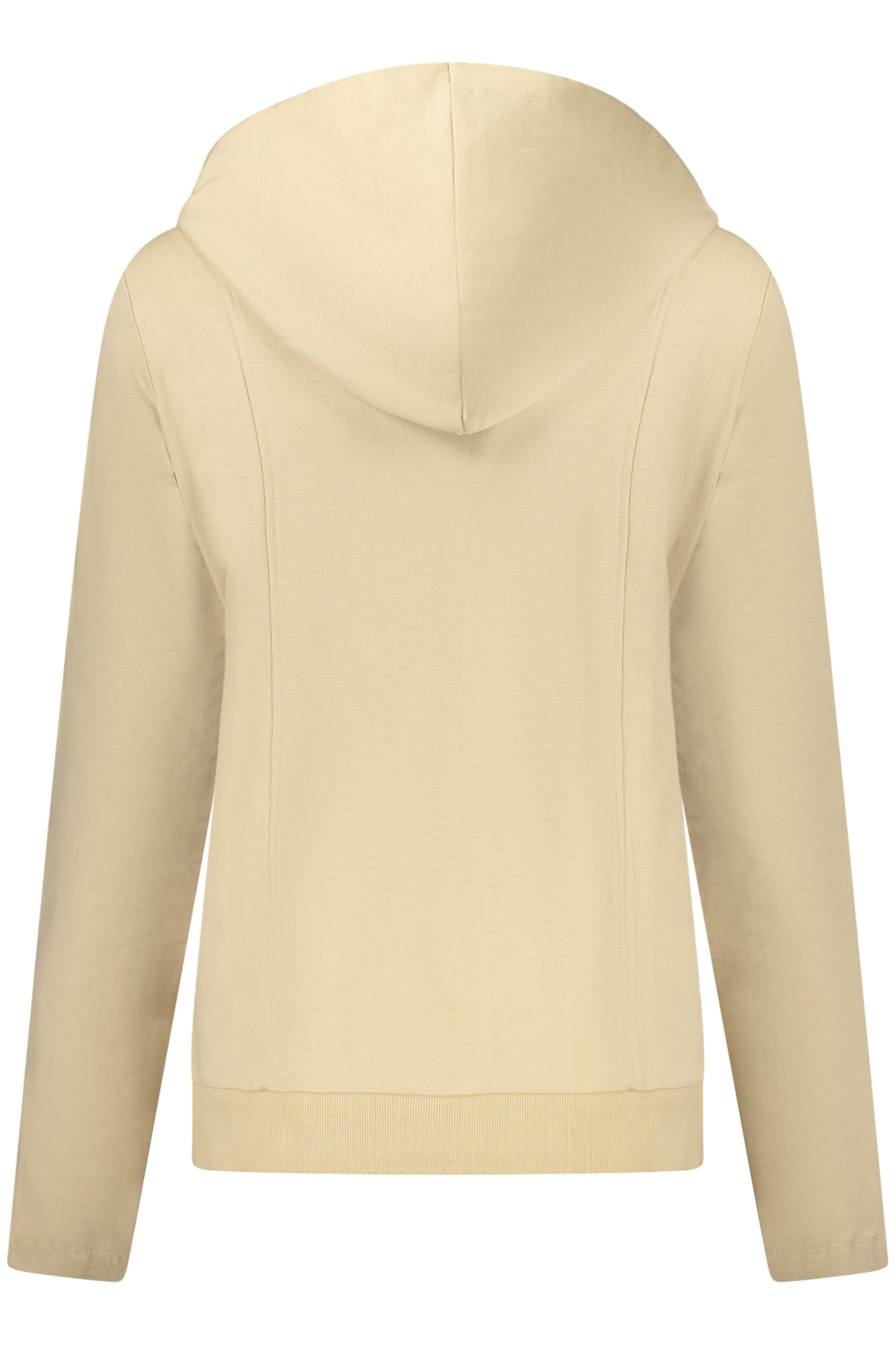 F25WCRS2_BEZ44 – Beiges Damen-Sweatshirt mit Reißverschluss und Strassdetails – Größe: XS, S, M, L, XL – Farbe: Beige