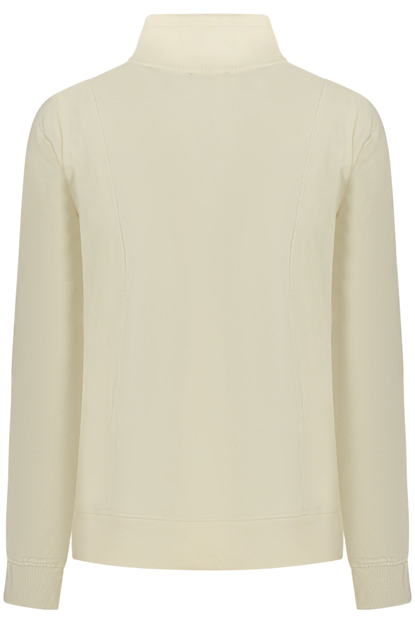 F25WCRS4_BIW50 – Weißes Damen Sweatshirt mit Reißverschluss & Kontrastdetails – Größe: XS, S, M, L, XL – Farbe: Bianco